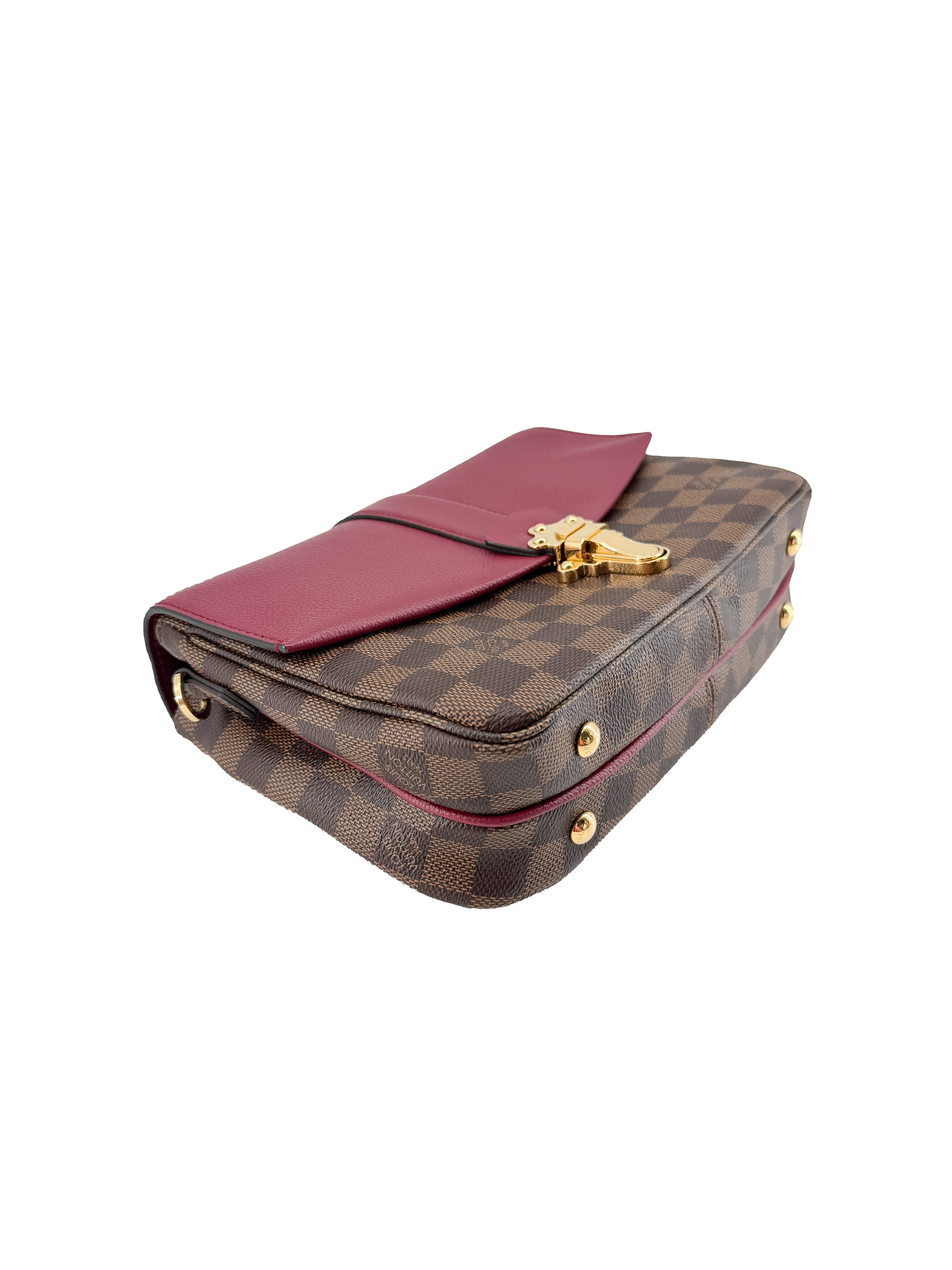 Louis Vuitton Clapton Handbag Damier and Leather PM SA1128