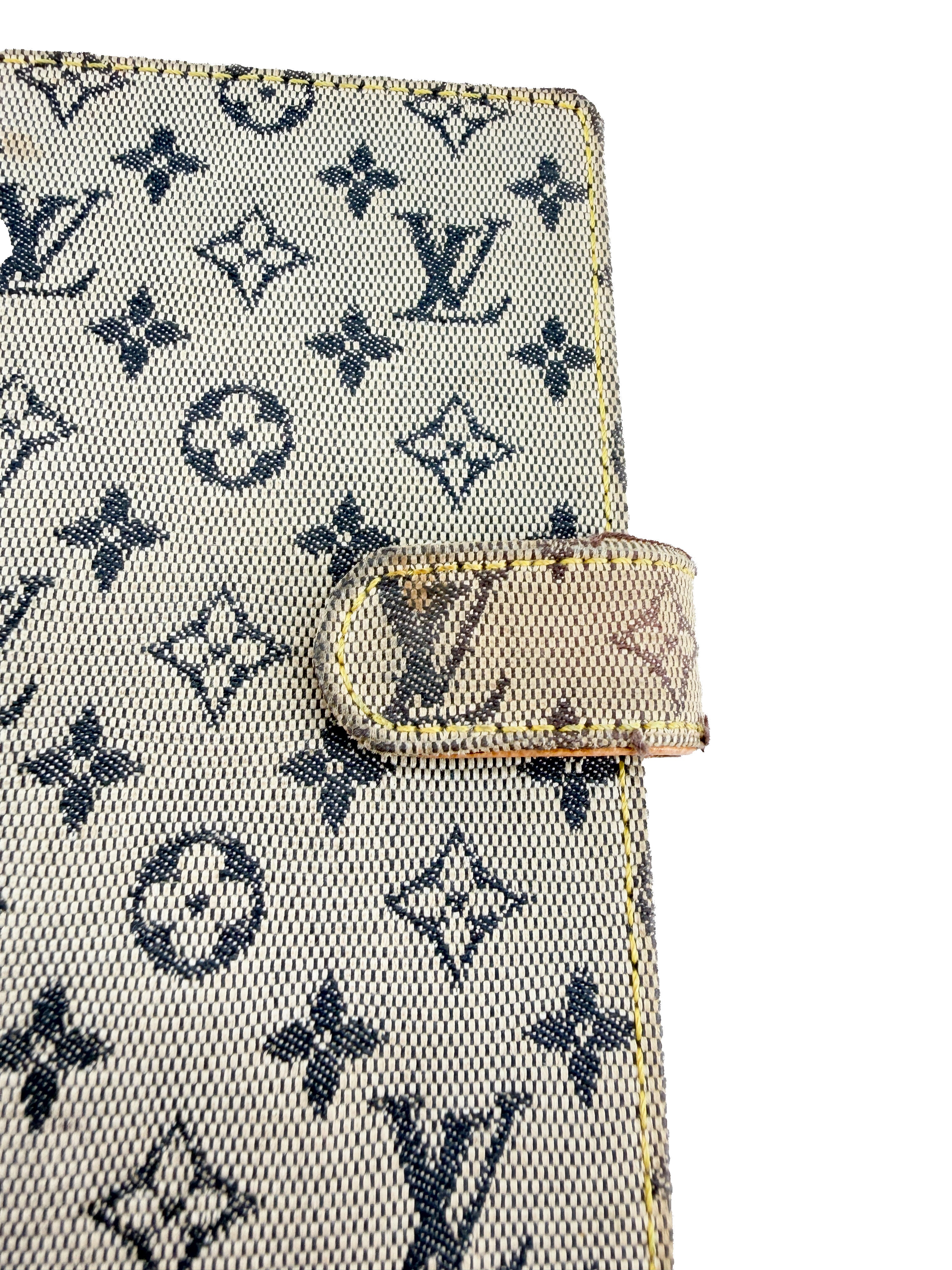 Louis Vuitton navy mini Lin agenda PM CA0090