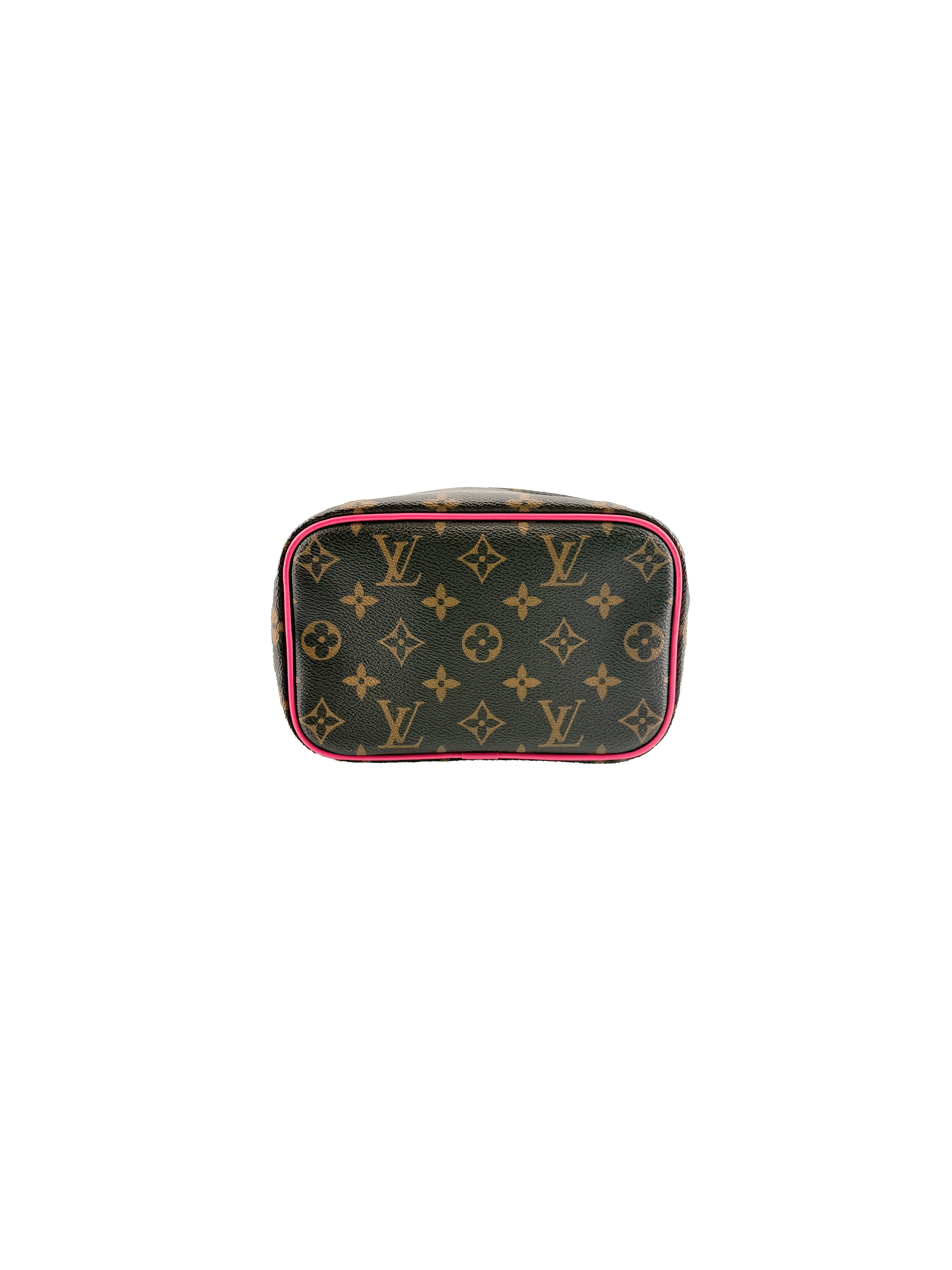 Louis Vuitton monogram pink Nice mini vanity NFC