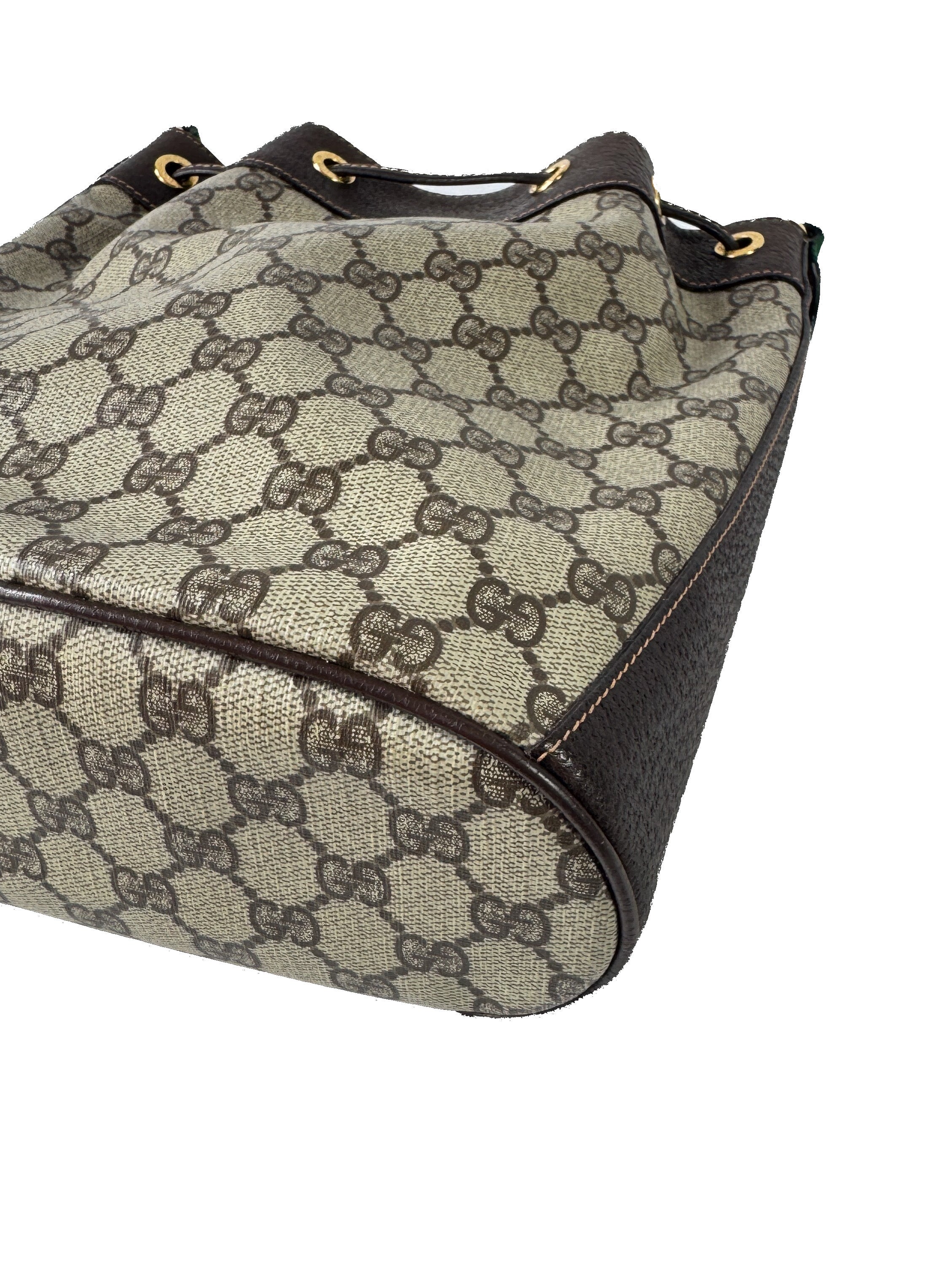 Gucci vintage GG sherry line bucket bag 164-02-034