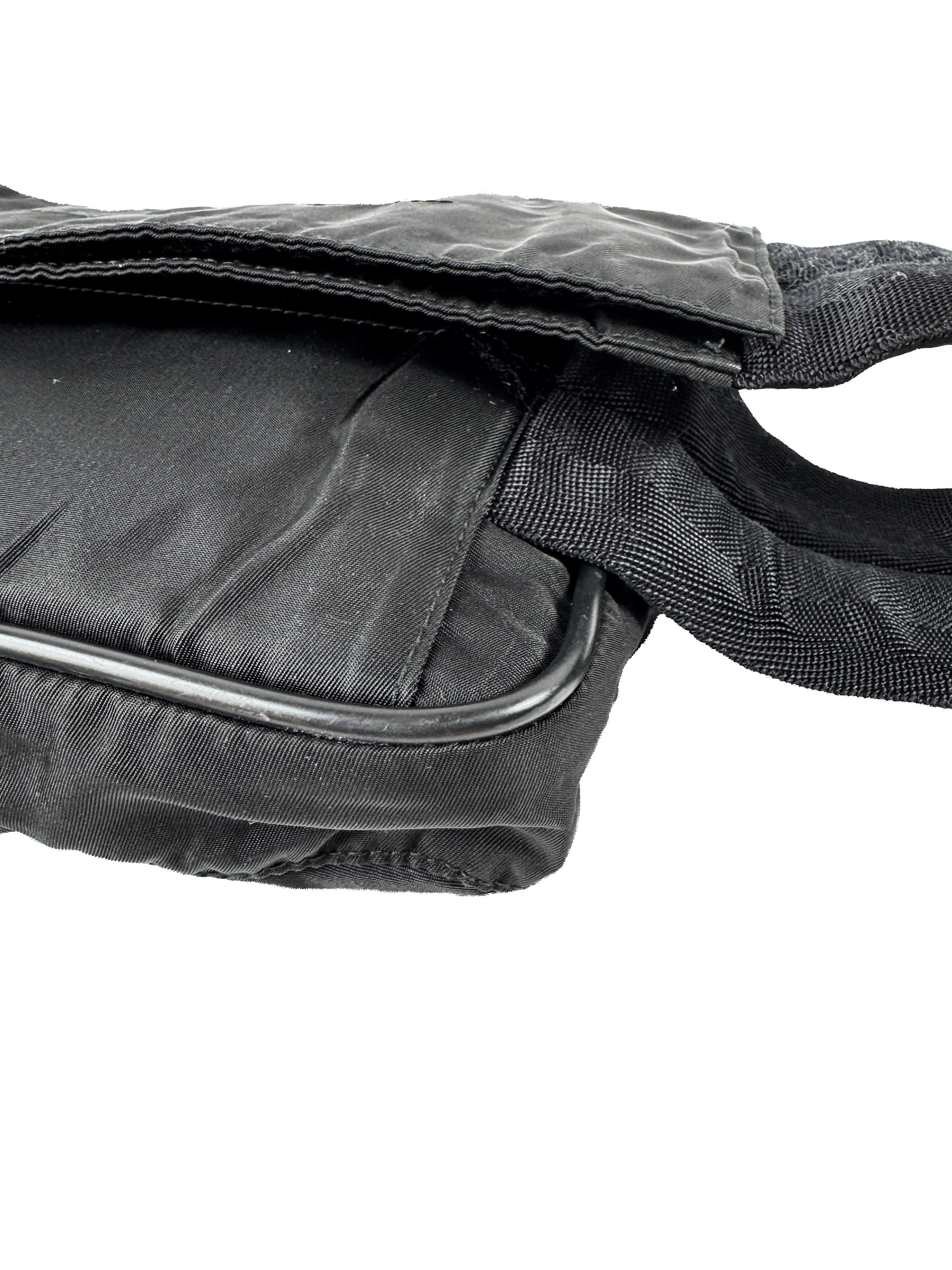 Prada black nylon belt bag 103