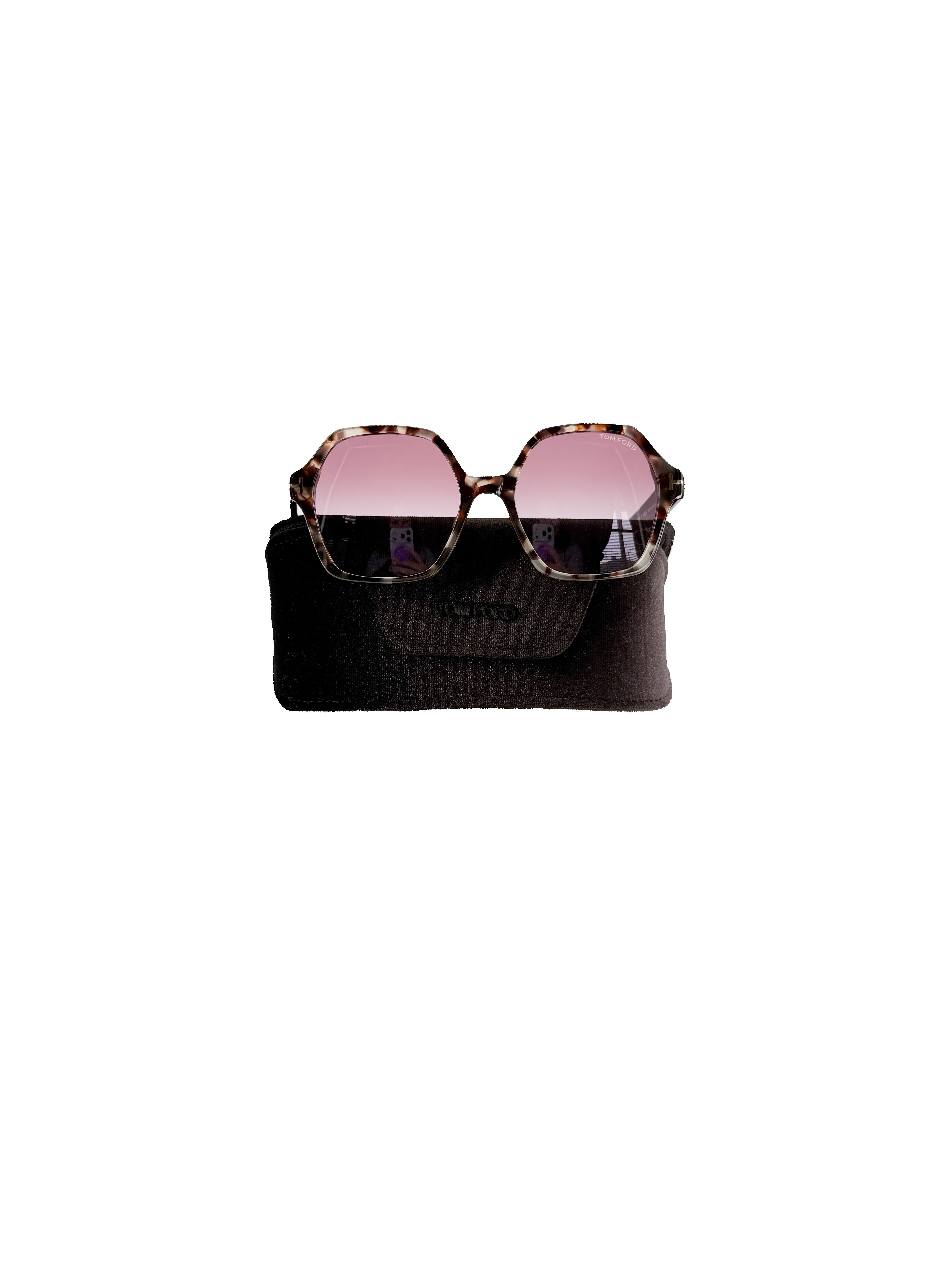 Tom Ford tortoise Romy sunglasses *case*