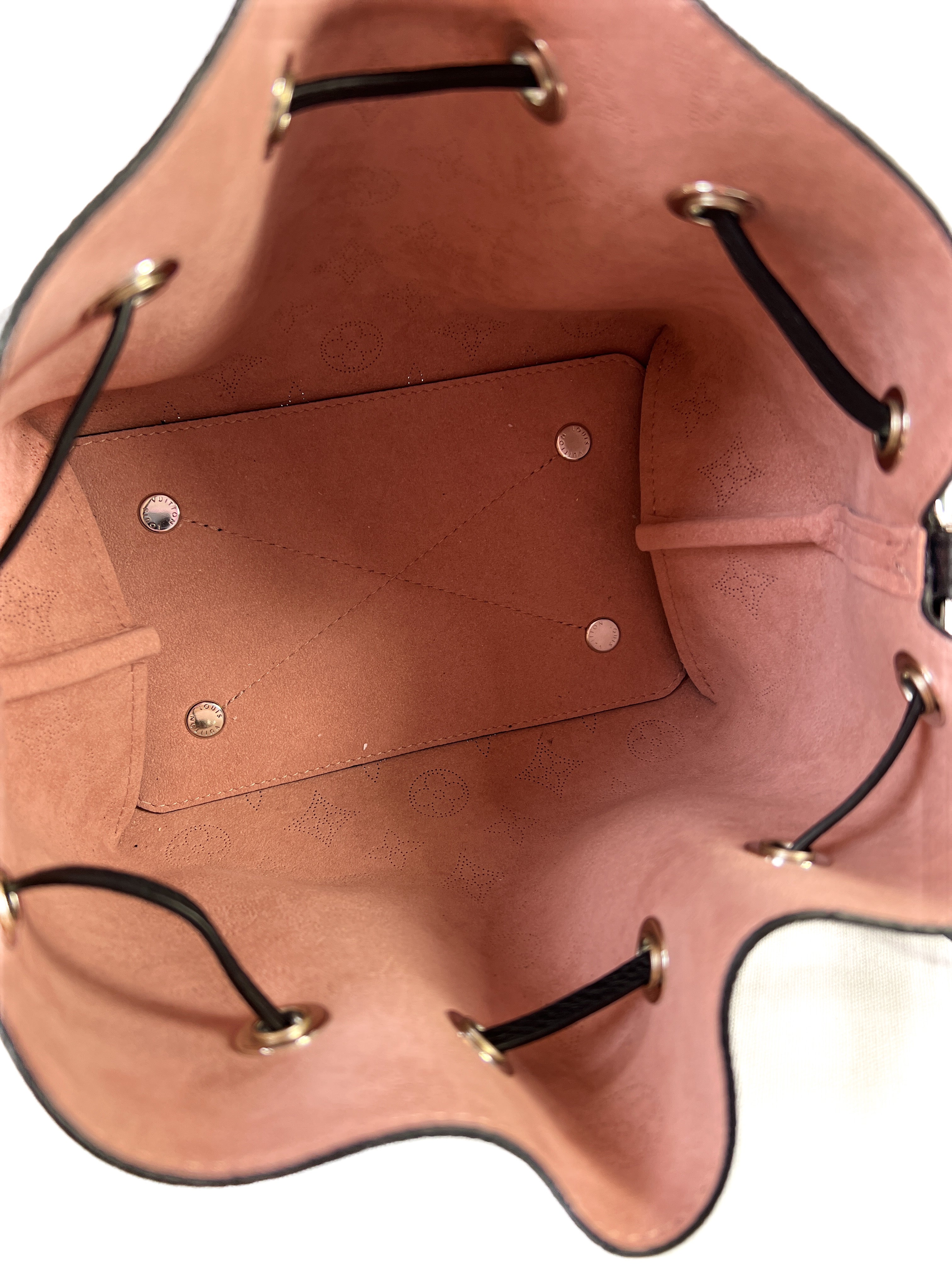 Louis Vuitton black multi color Bella Mahina bucket crossbody