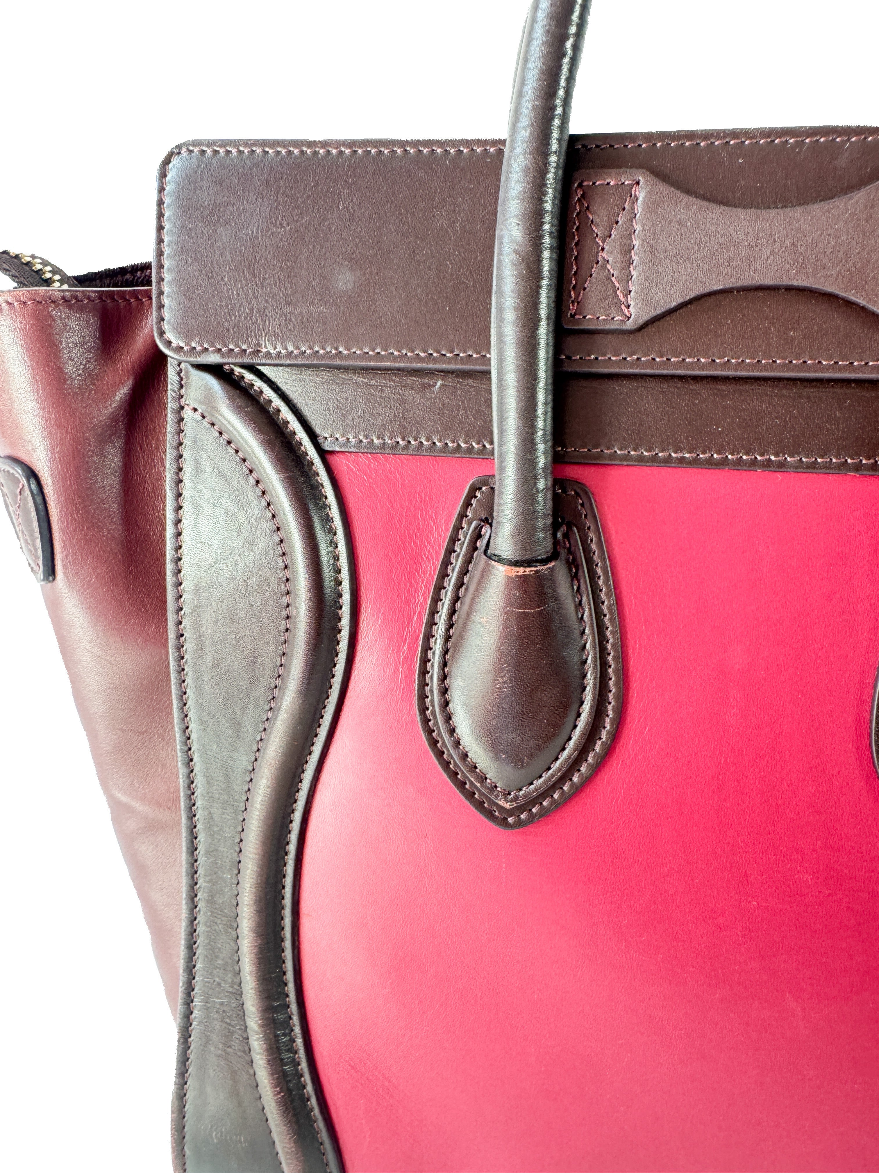 Celine micro tri color luggage tote FGA0144