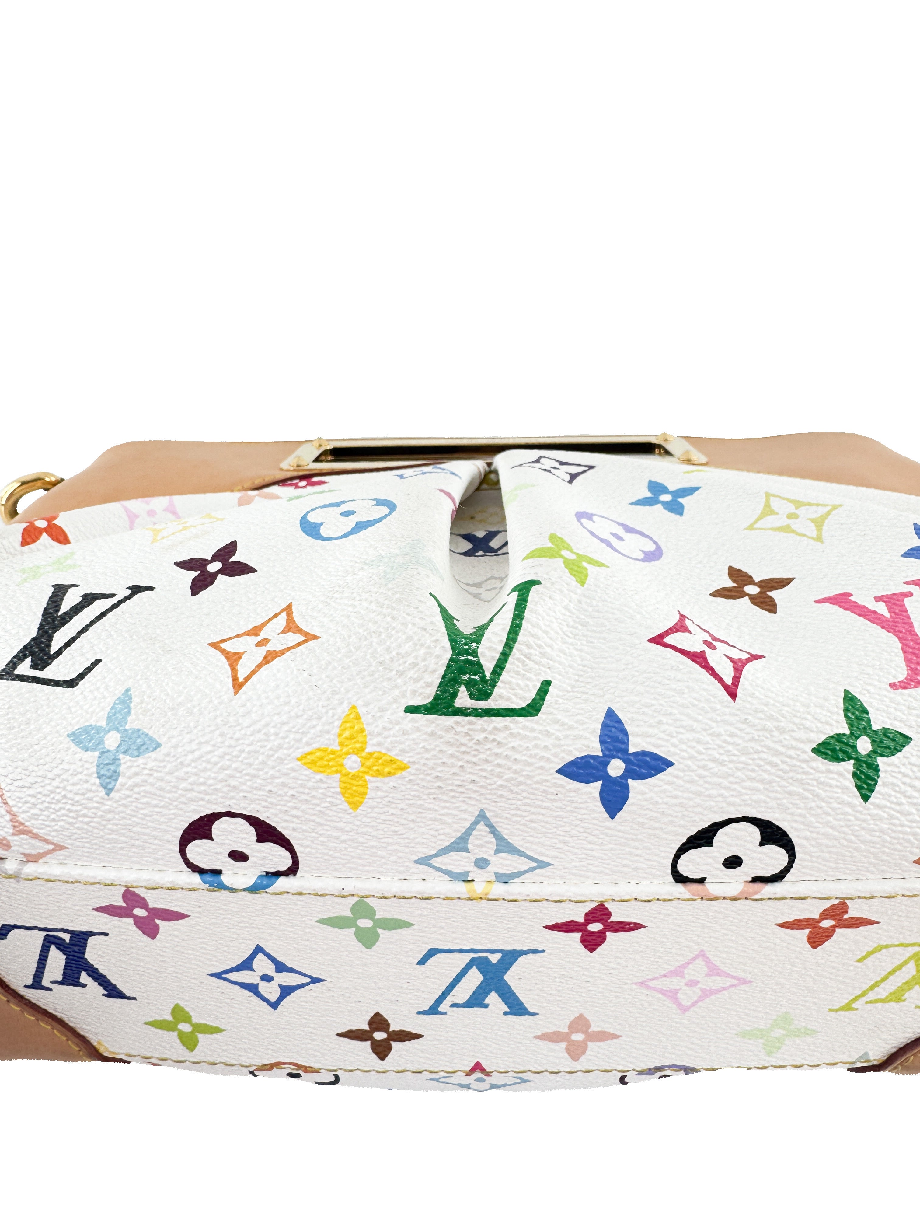Louis Vuitton white multicolor Judy MM TR1162