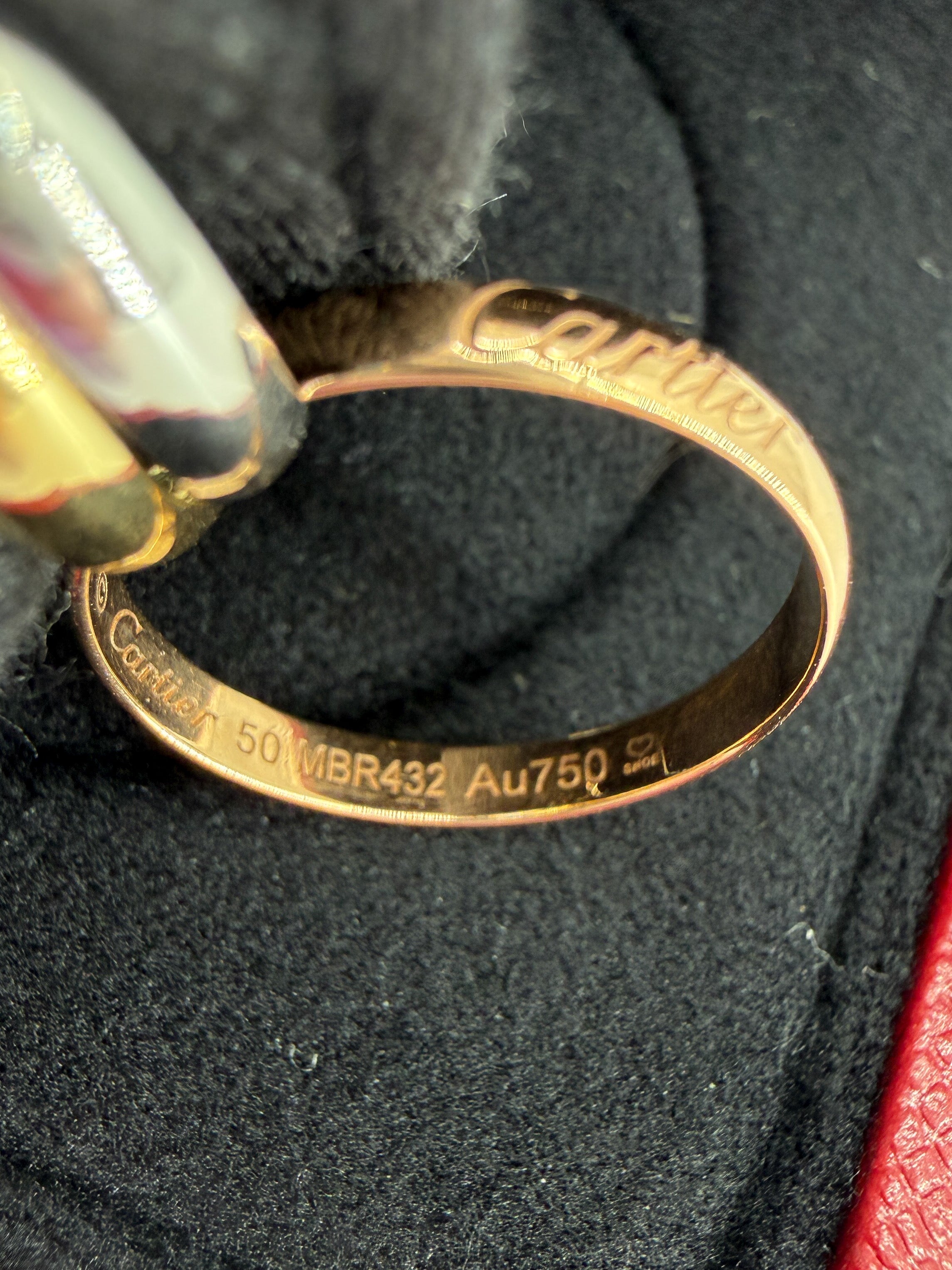 Cartier Trinity small model 3 golds size 50