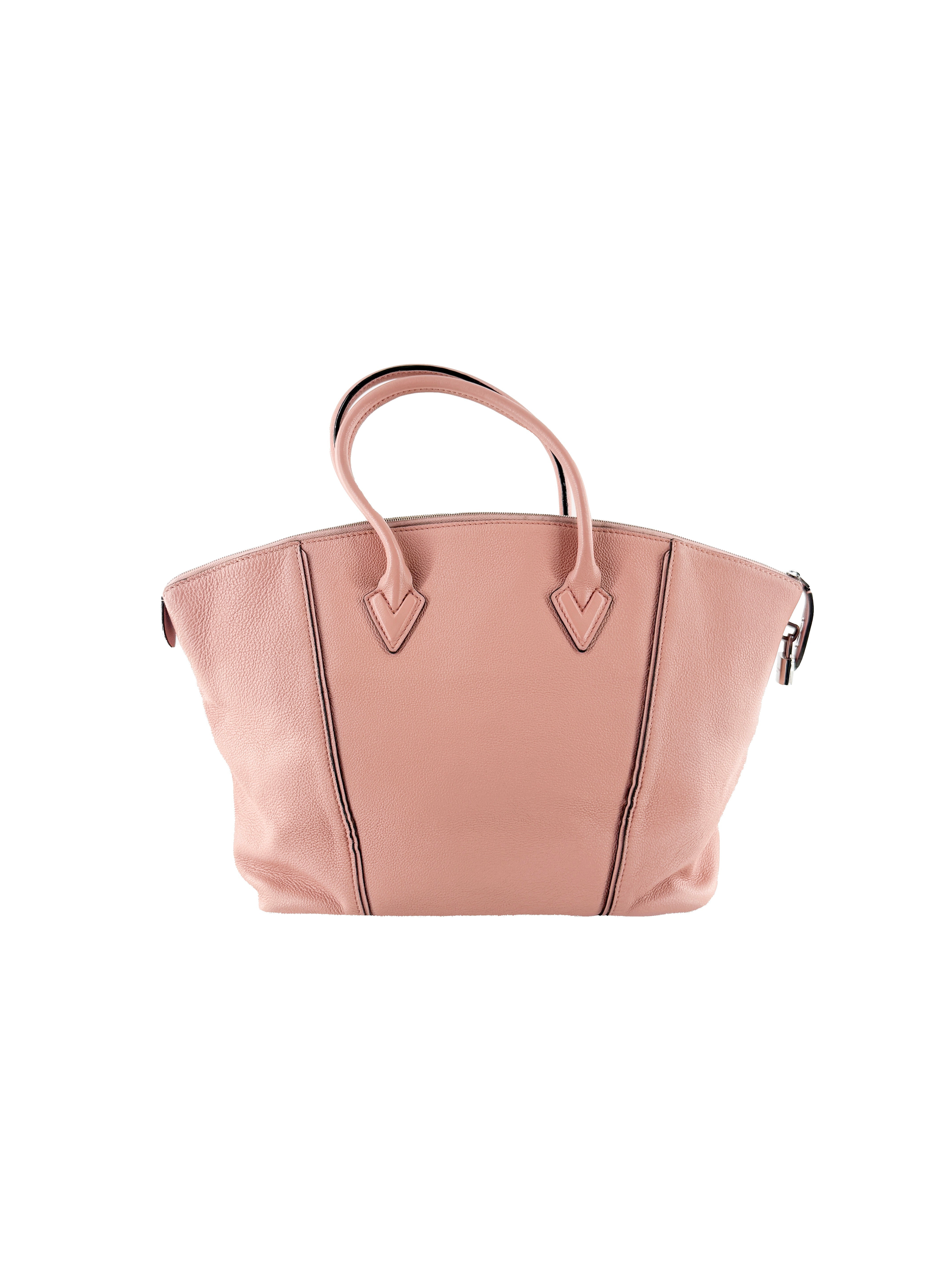 Louis Vuitton pink Cachemire leather Soft Lockit MM DK3107
