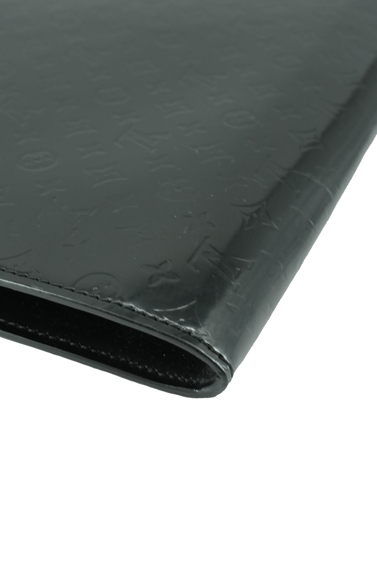 Louis Vuitton black vernis Glace Anouchka pochette TH1011