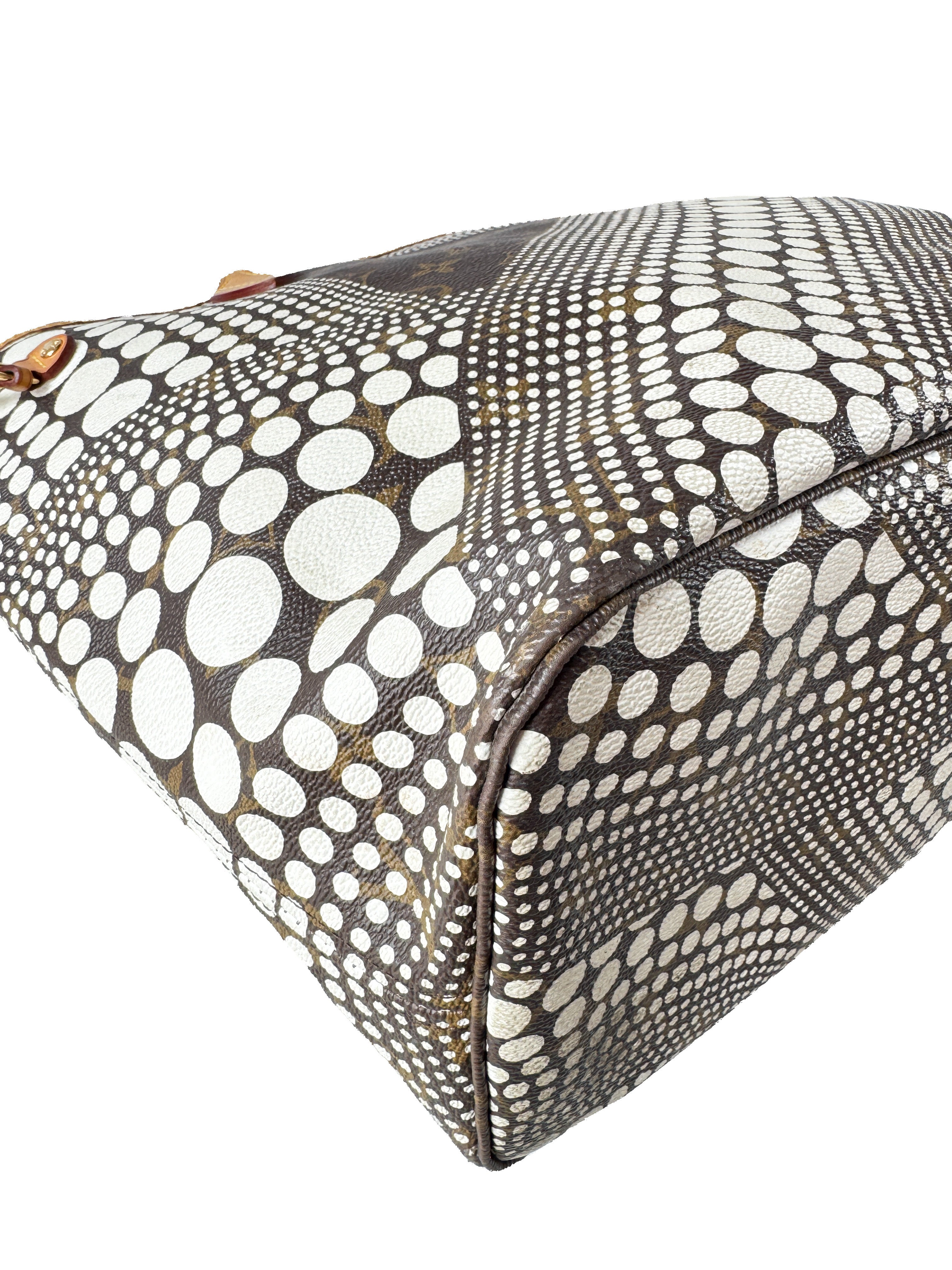 Louis Vuitton Neverfull Tote Limited Edition Kusama Waves Monogram Canvas MM GI4142