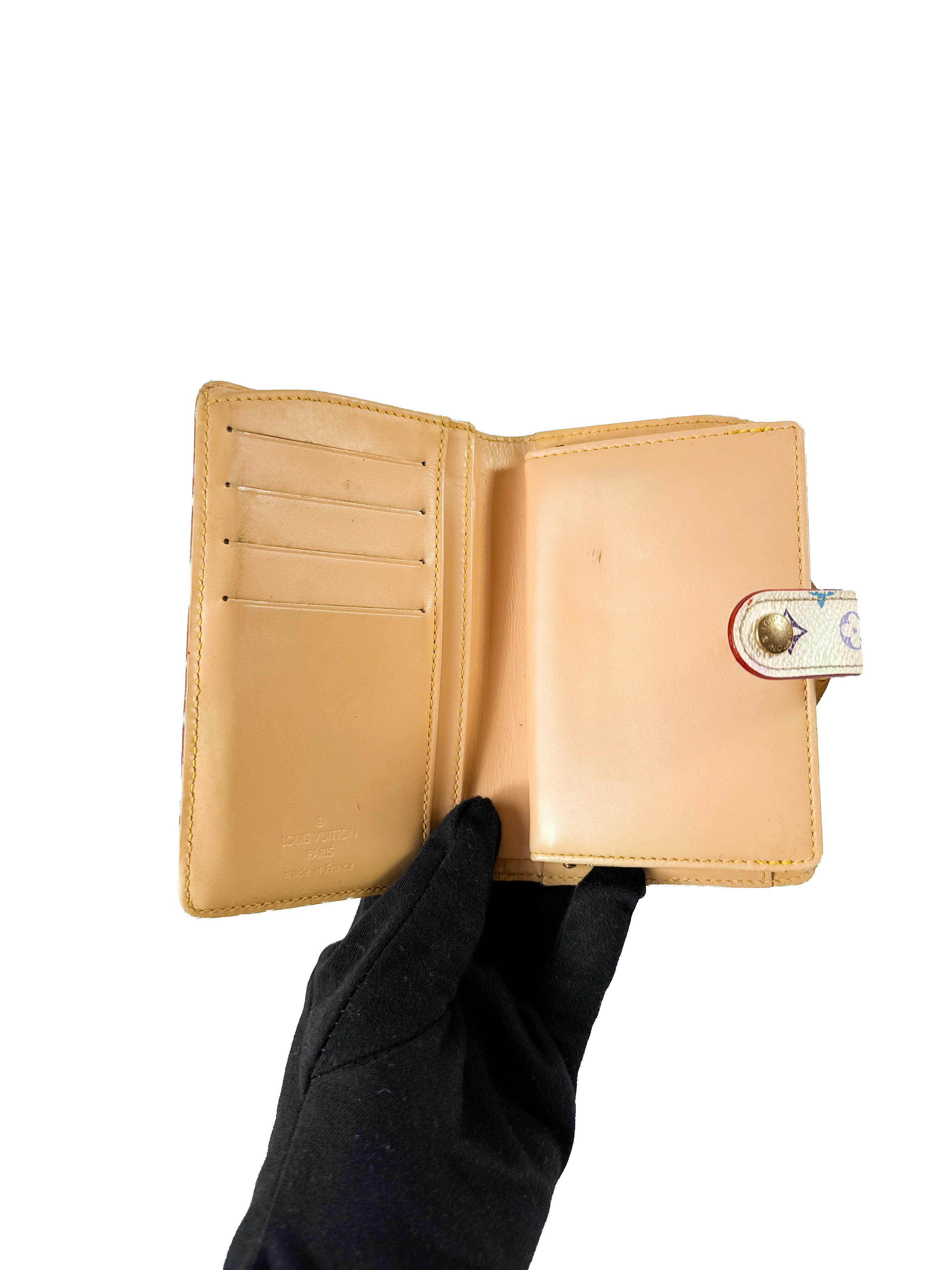 Louis Vuitton white multicolor Portefeuille Viennos wallet TH0045