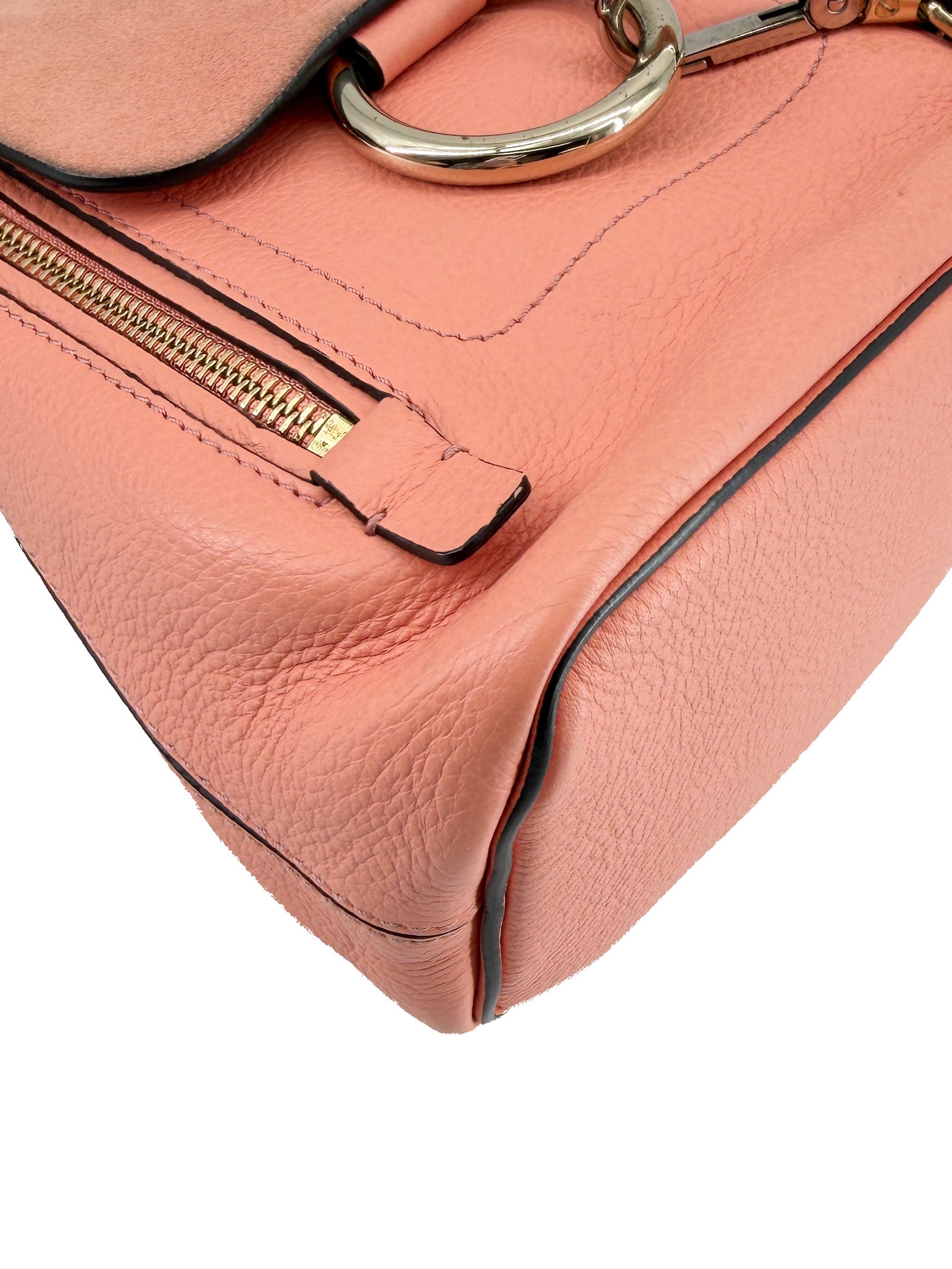 Chloé pink leather mini Faye backpack