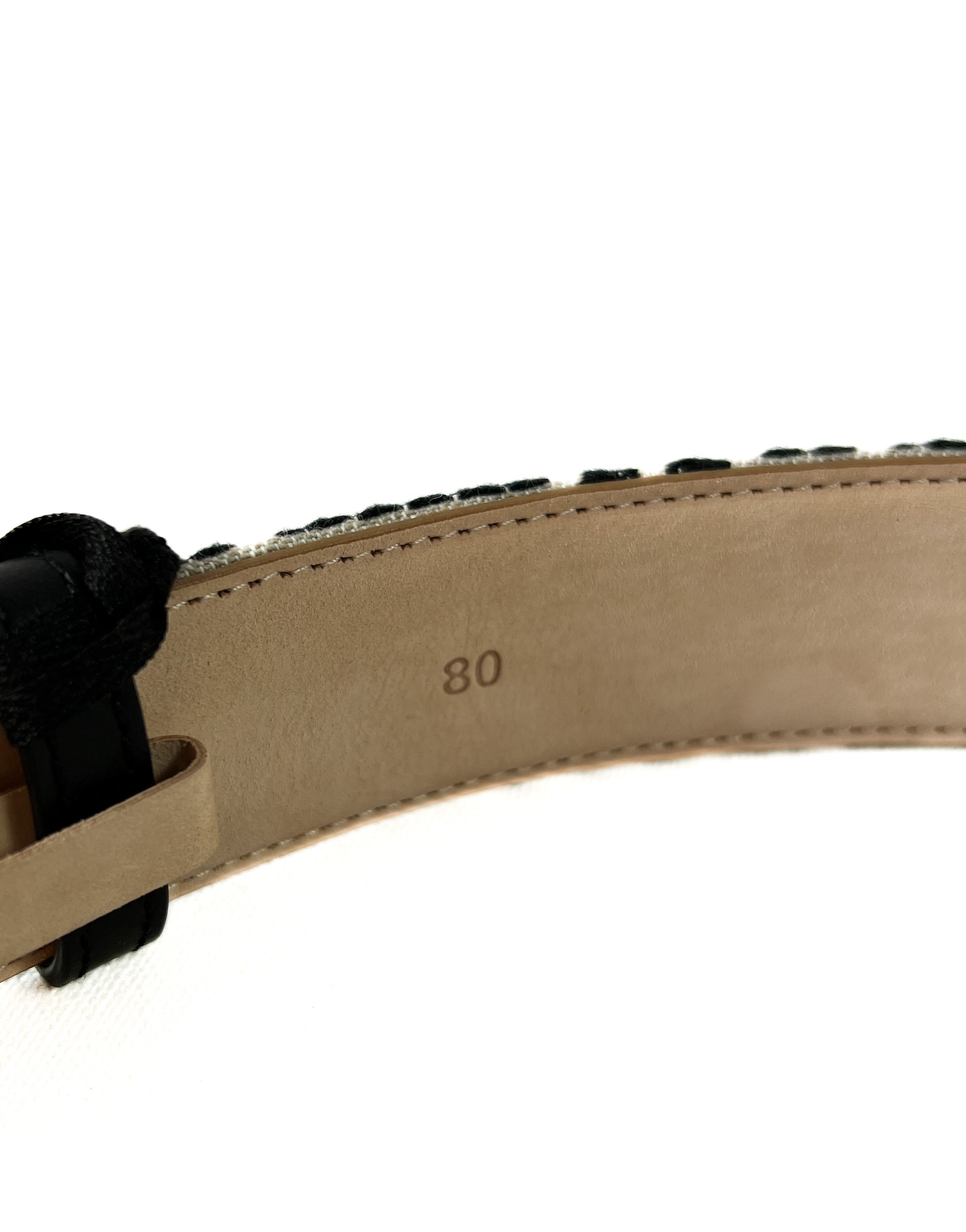 Balmain PB jacquard belt size 80 NEW retail $595