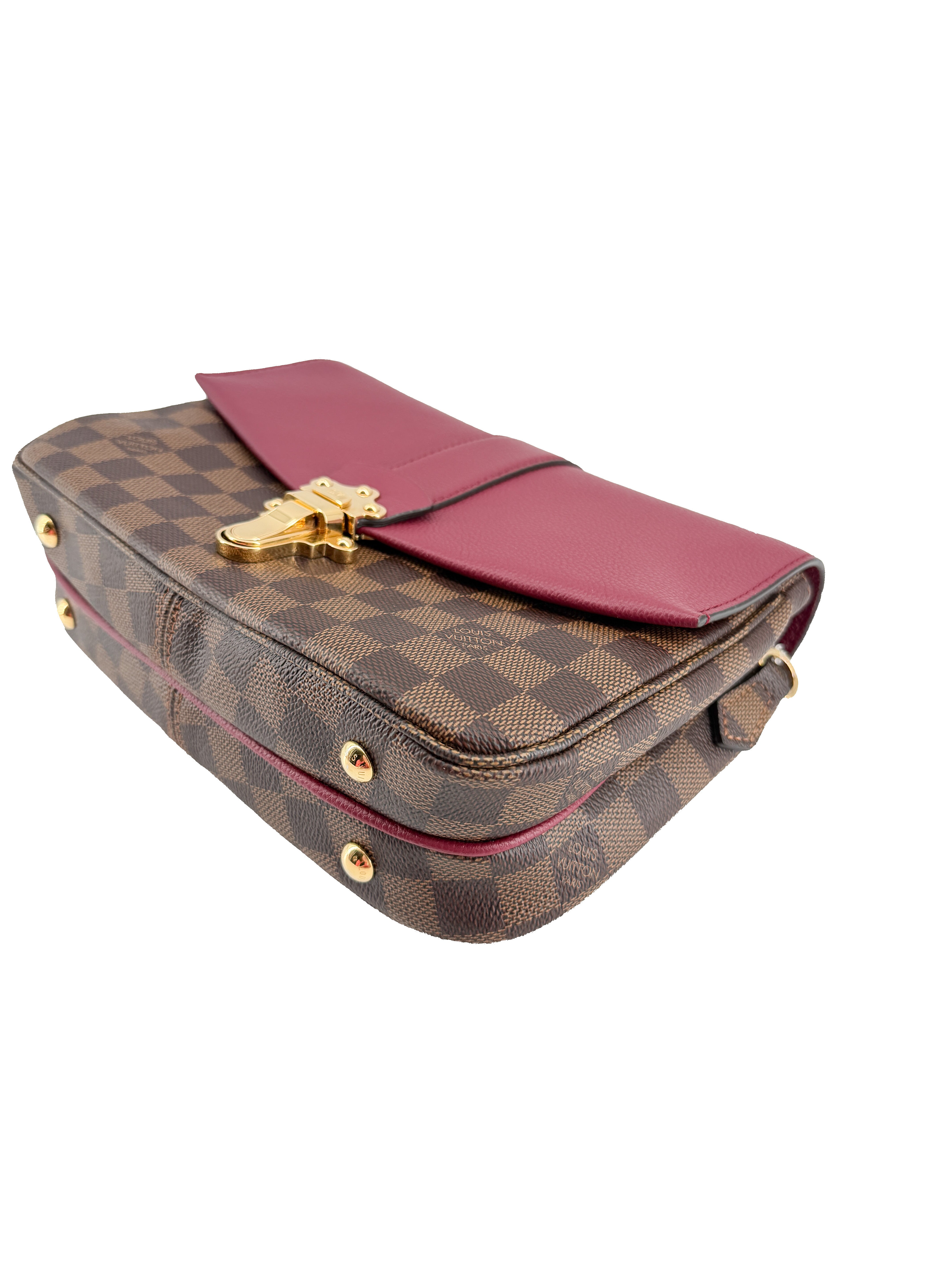 Louis Vuitton Clapton Handbag Damier and Leather PM SA1128