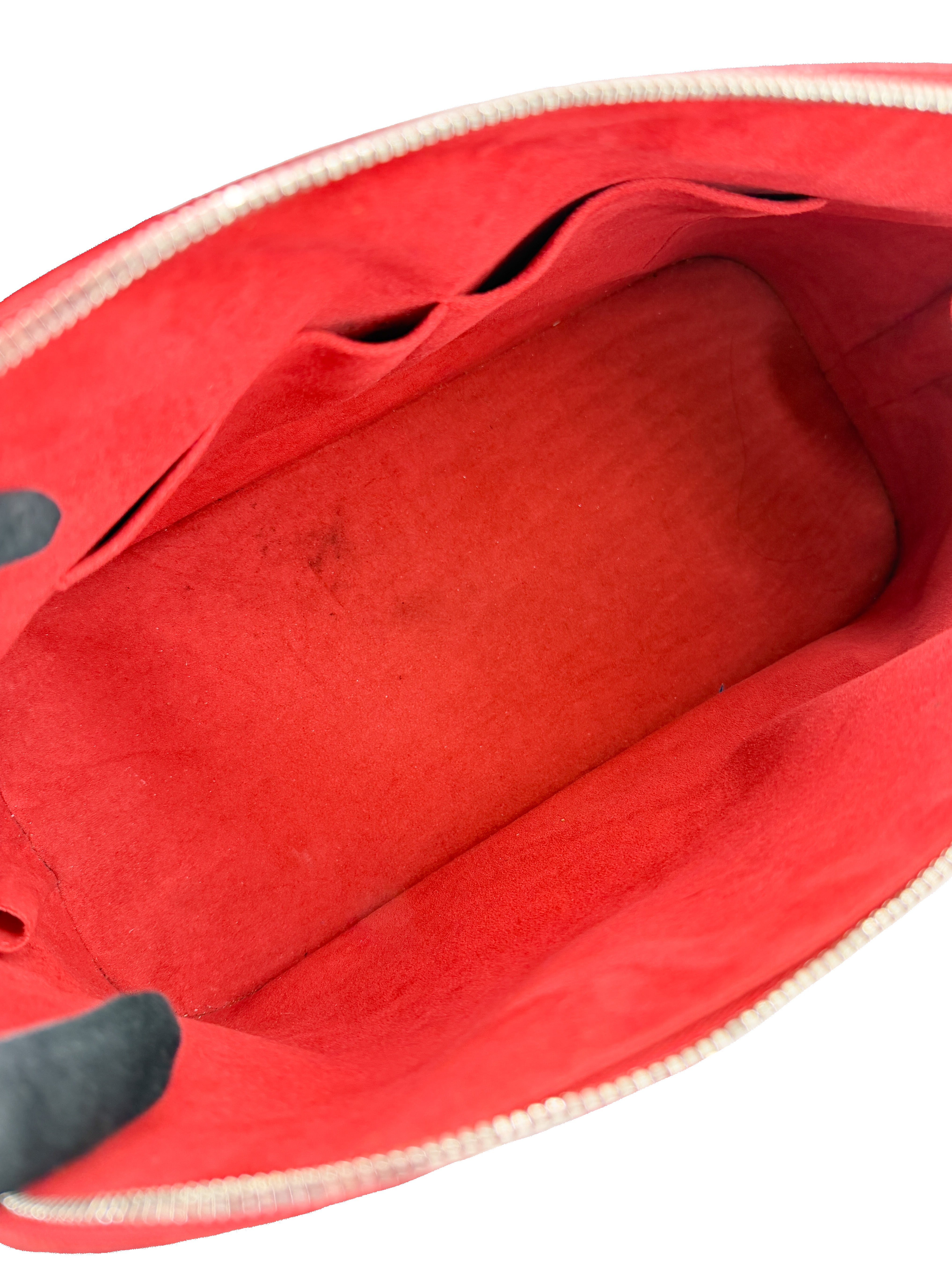 Louis Vuitton red epi Alma GM MI4182
