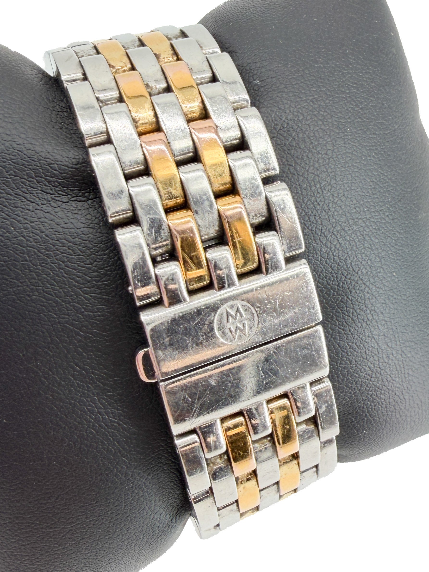 Michele Deco Chronograph two tone diamond 33MM watch B73808SS