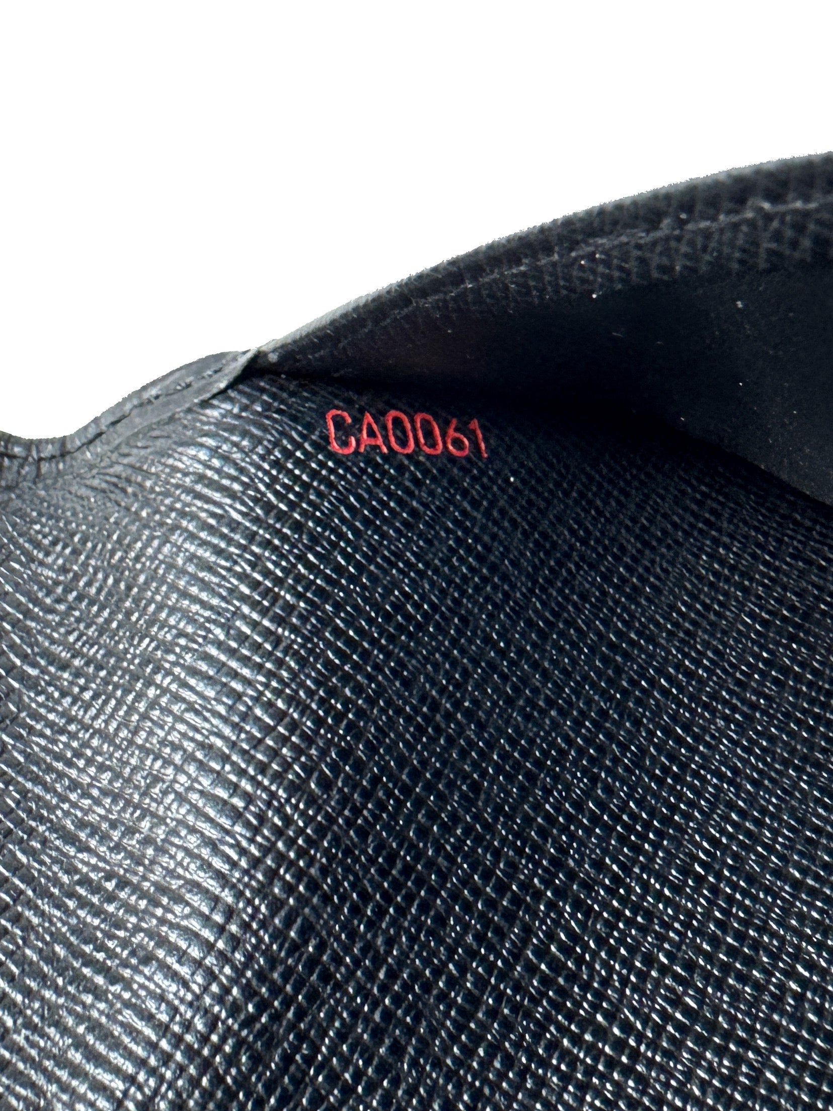 Louis Vuitton black epi leather Brazza wallet CA0061