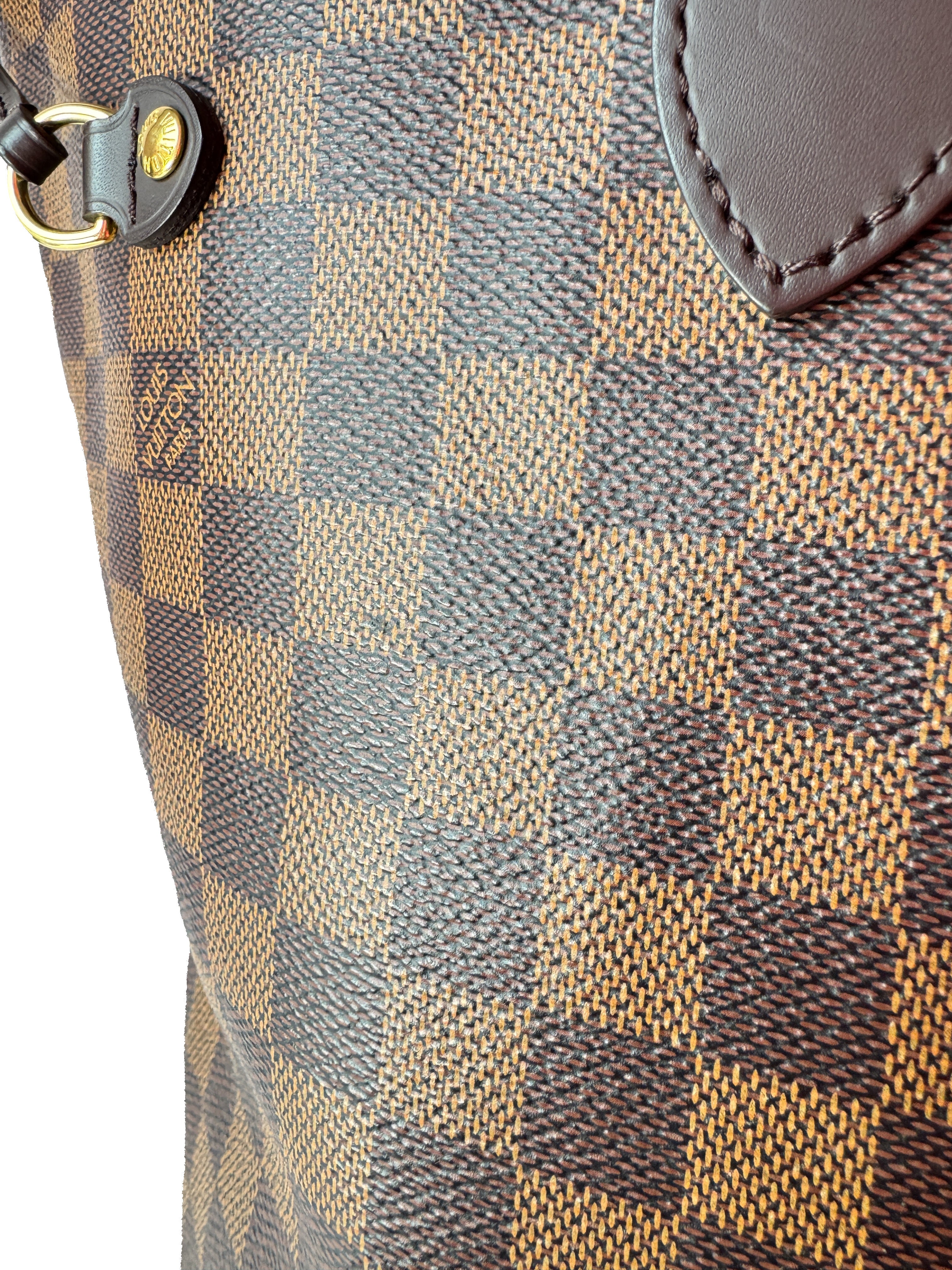 Louis Vuitton damier ebene Neverfull MM w/pouch TX4230