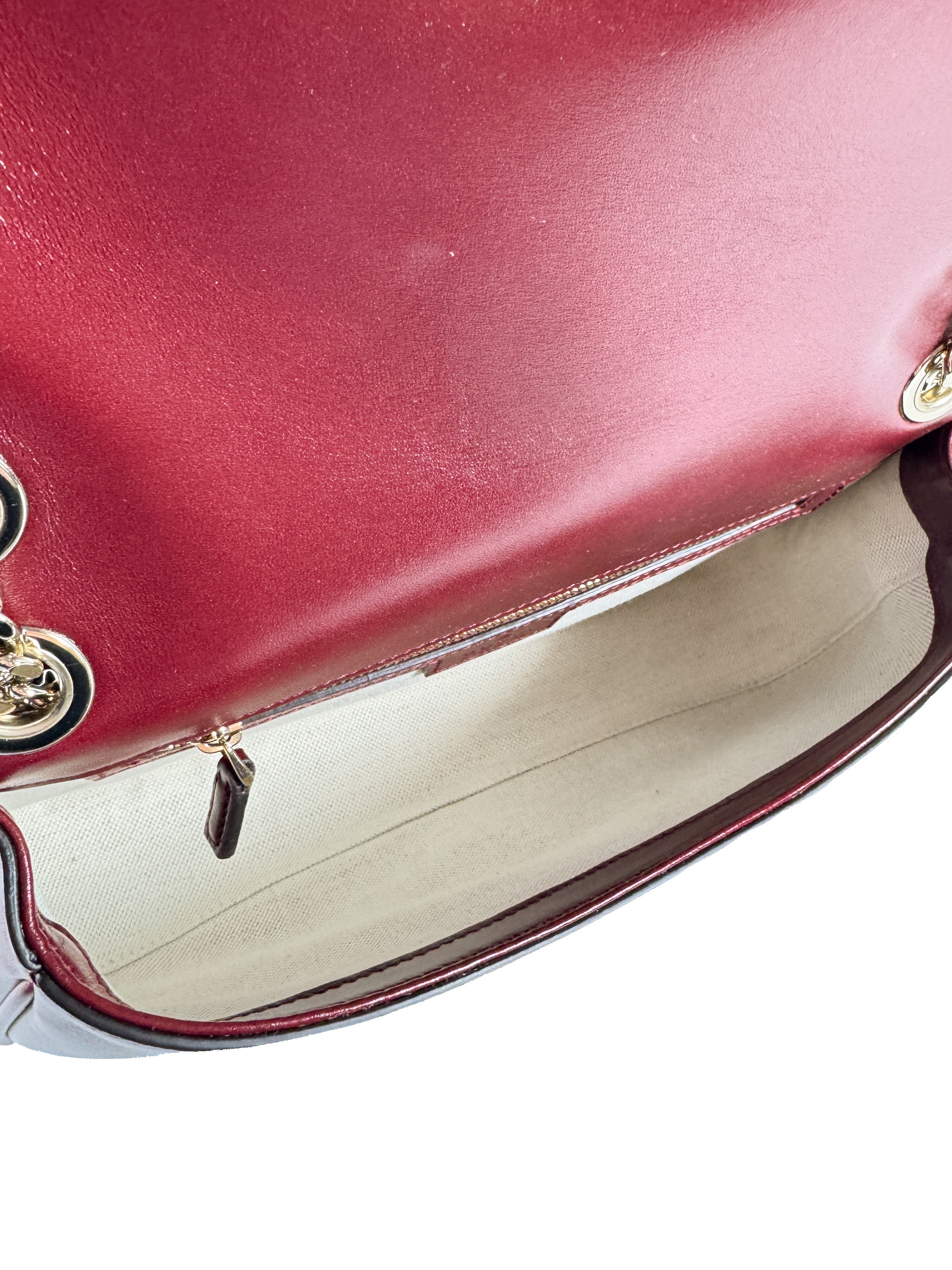 Gucci medium blondie dark red shoulder bag 520981