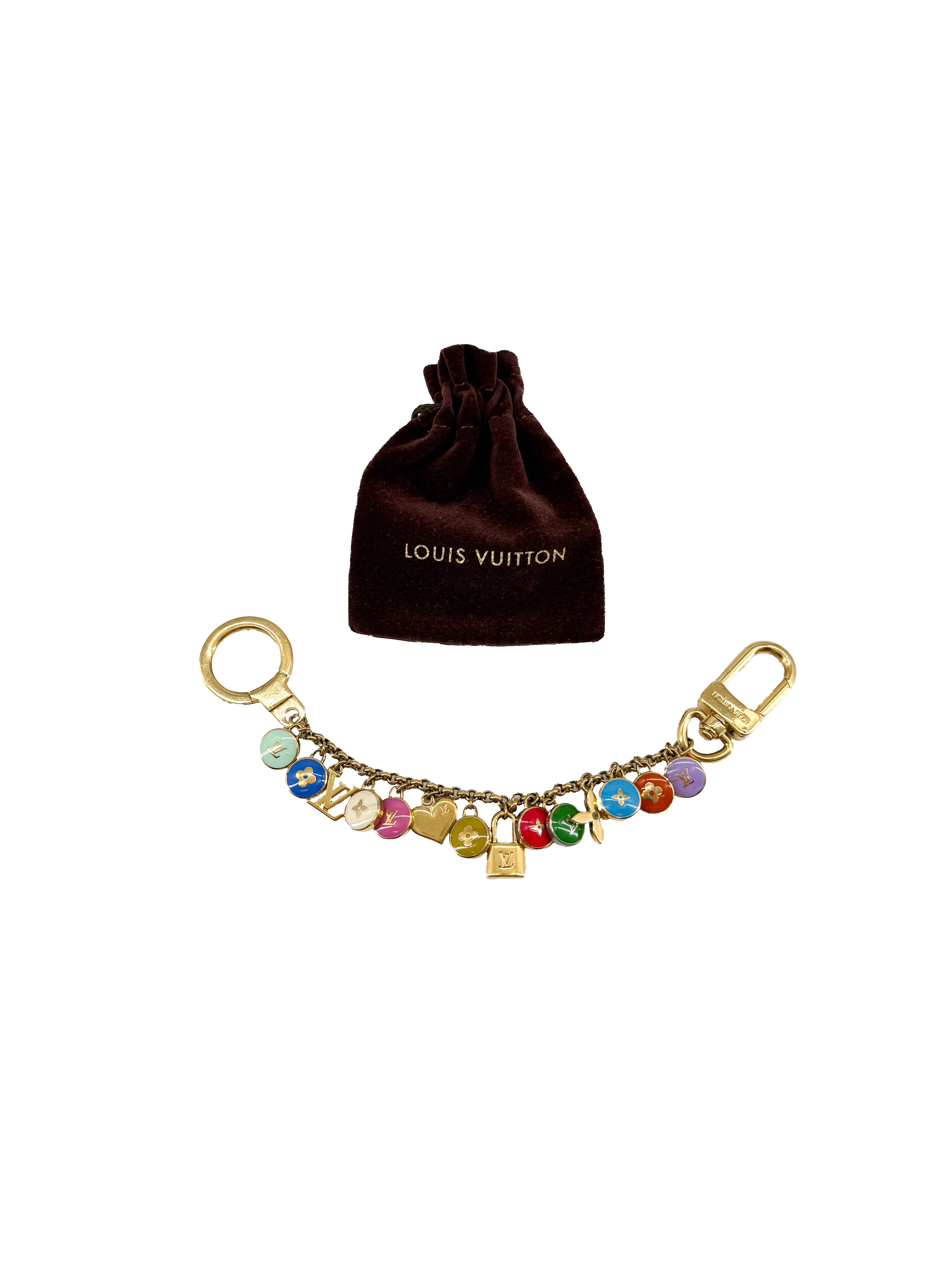 Louis Vuitton Porte Cles Chainne Pastille bag charm