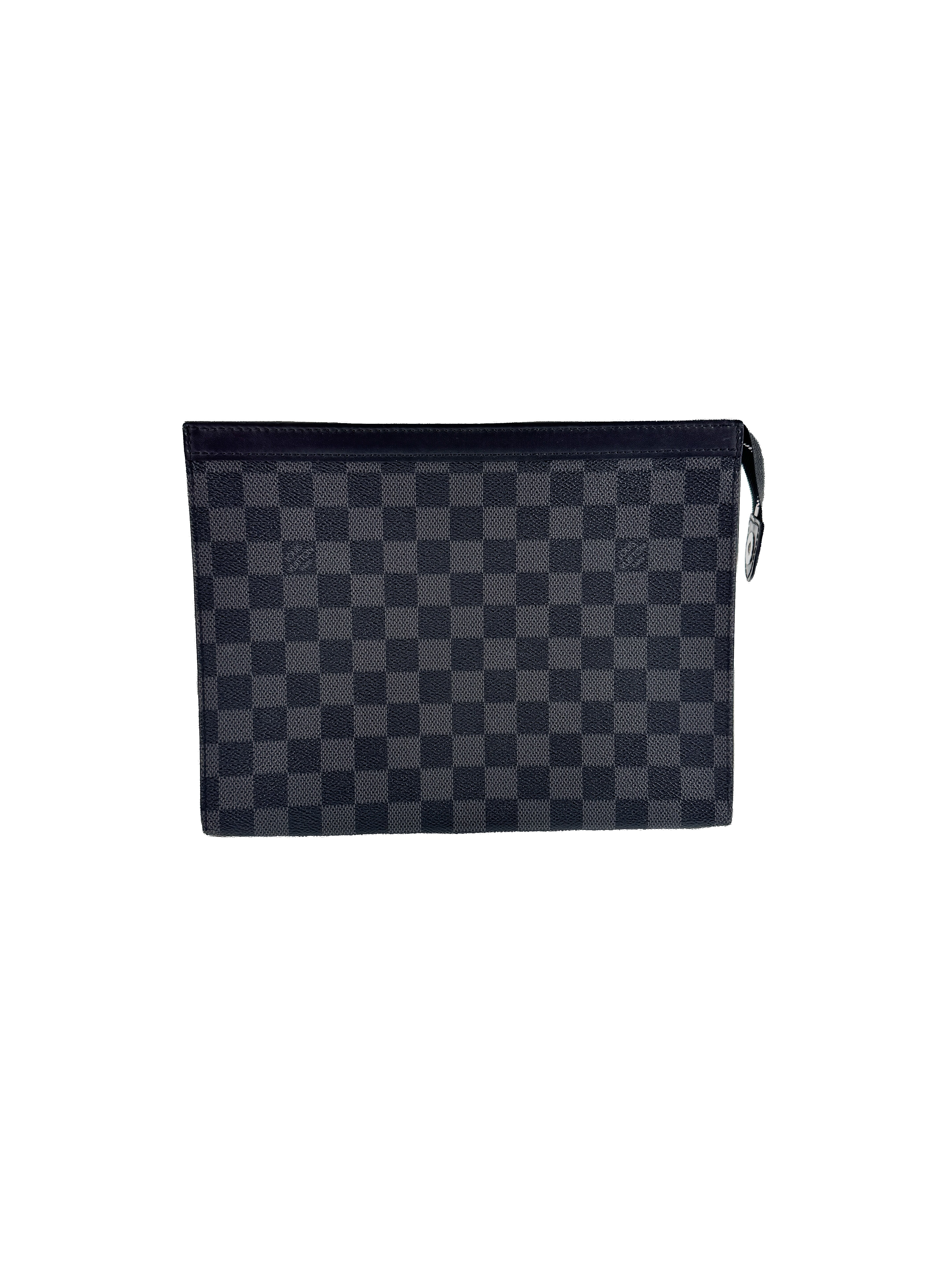 Louis Vuitton damier graphite pochette voyage MM clutch TA4118