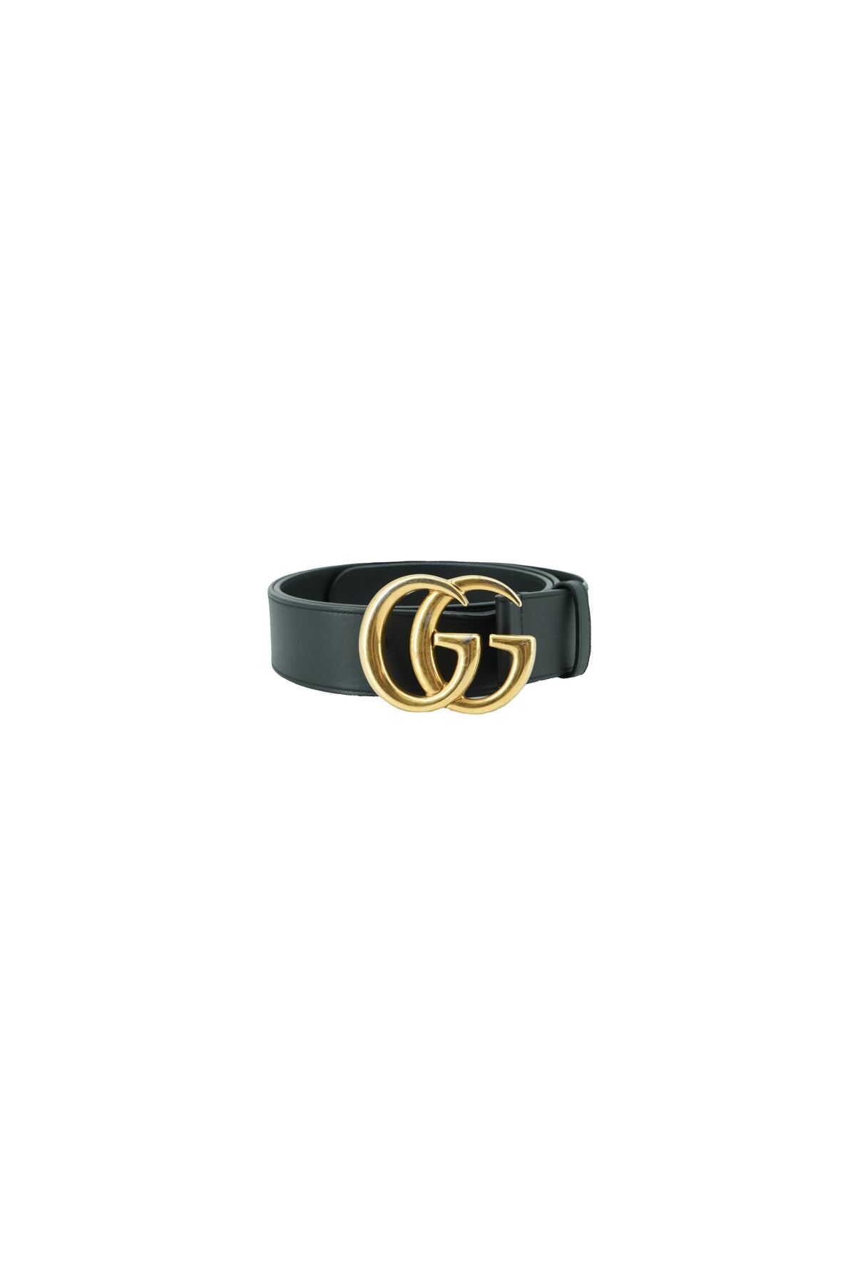 Gucci black leather GG Marmont Belt size 100