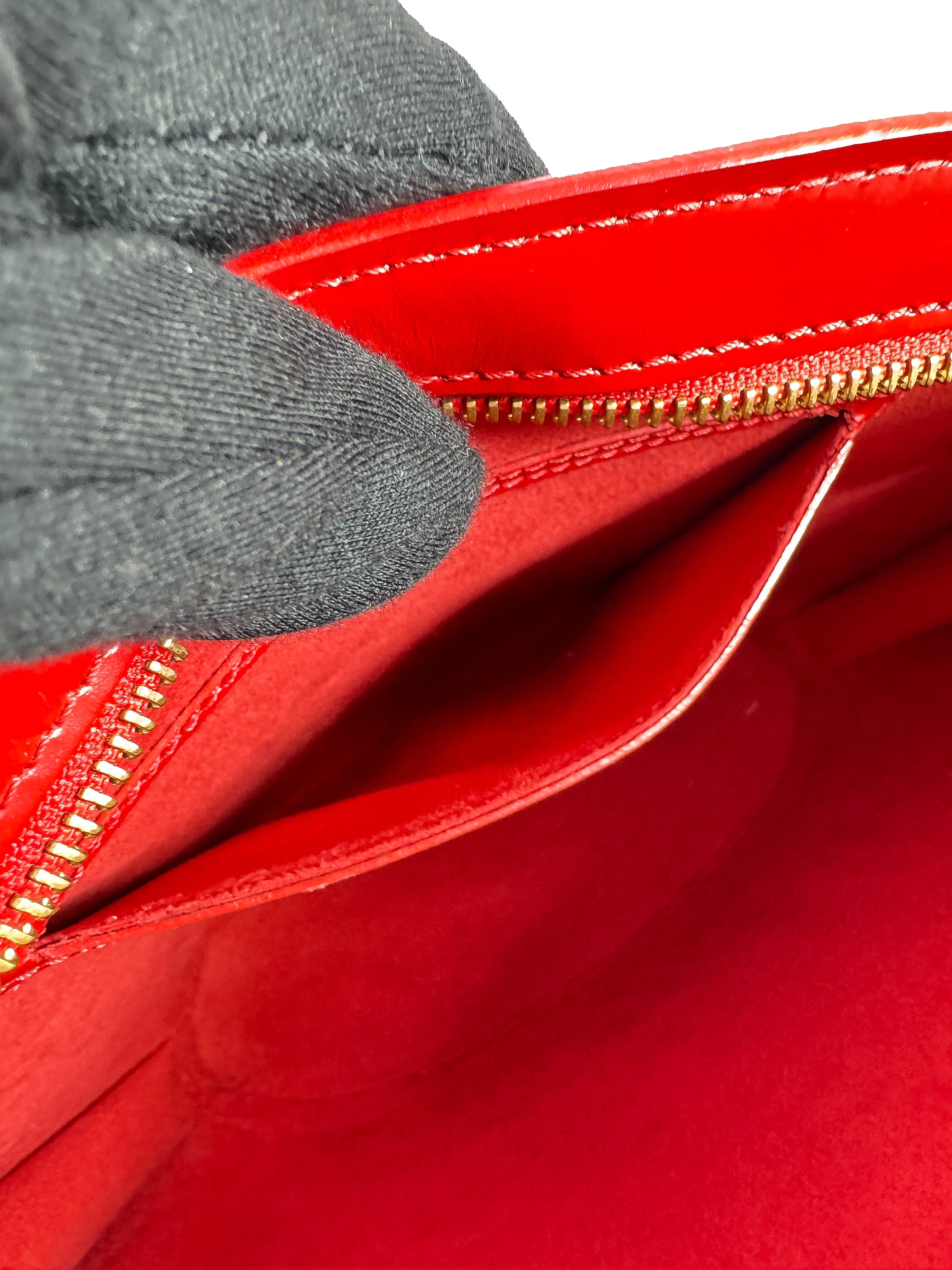 Louis Vuitton red epi leather Saint Jacques GM AR0035