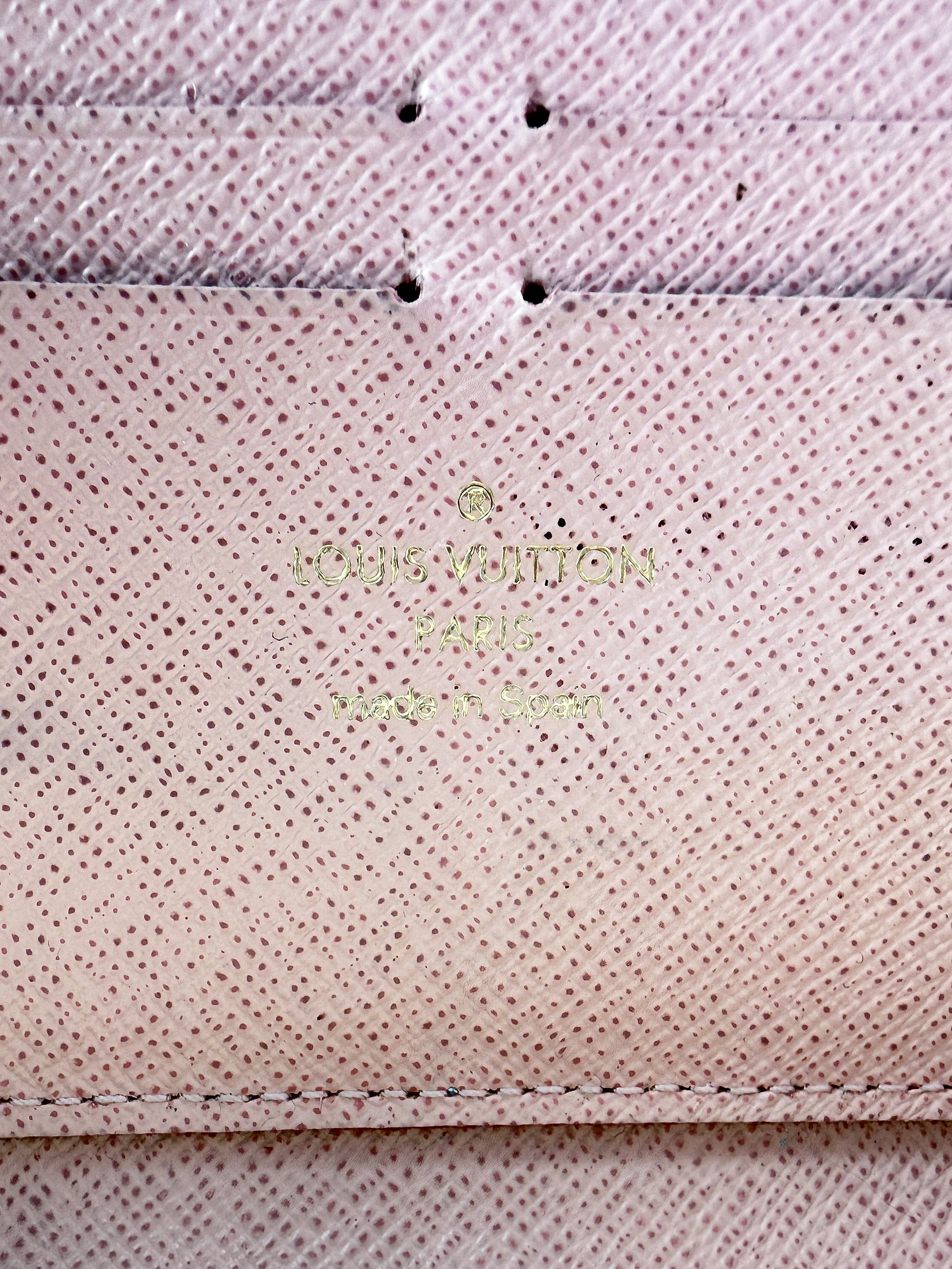 Louis Vuitton damier azur Clemence wallet GI3127