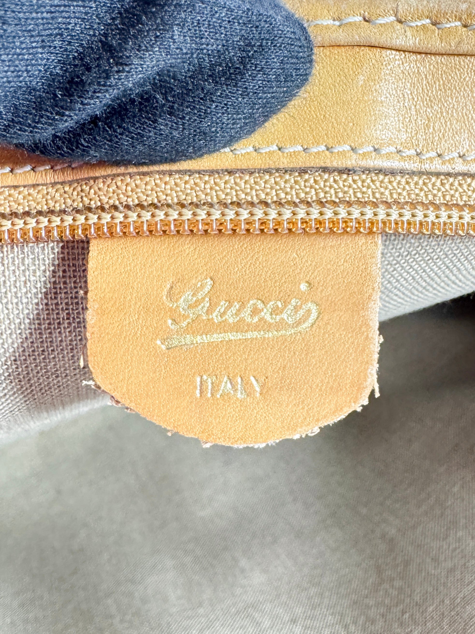 Gucci brown micro GG document case