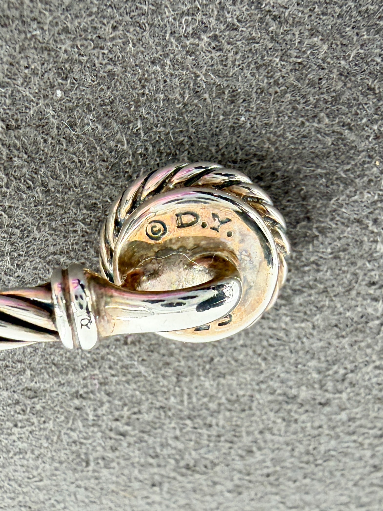 David Yurman sterling silver black onyx Chatelaine bracelet