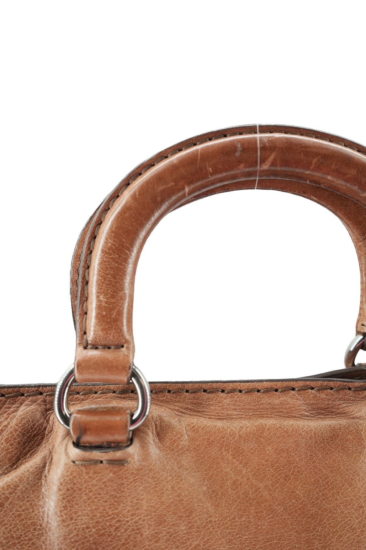 Prada brown Vitella Diano 2 way tote