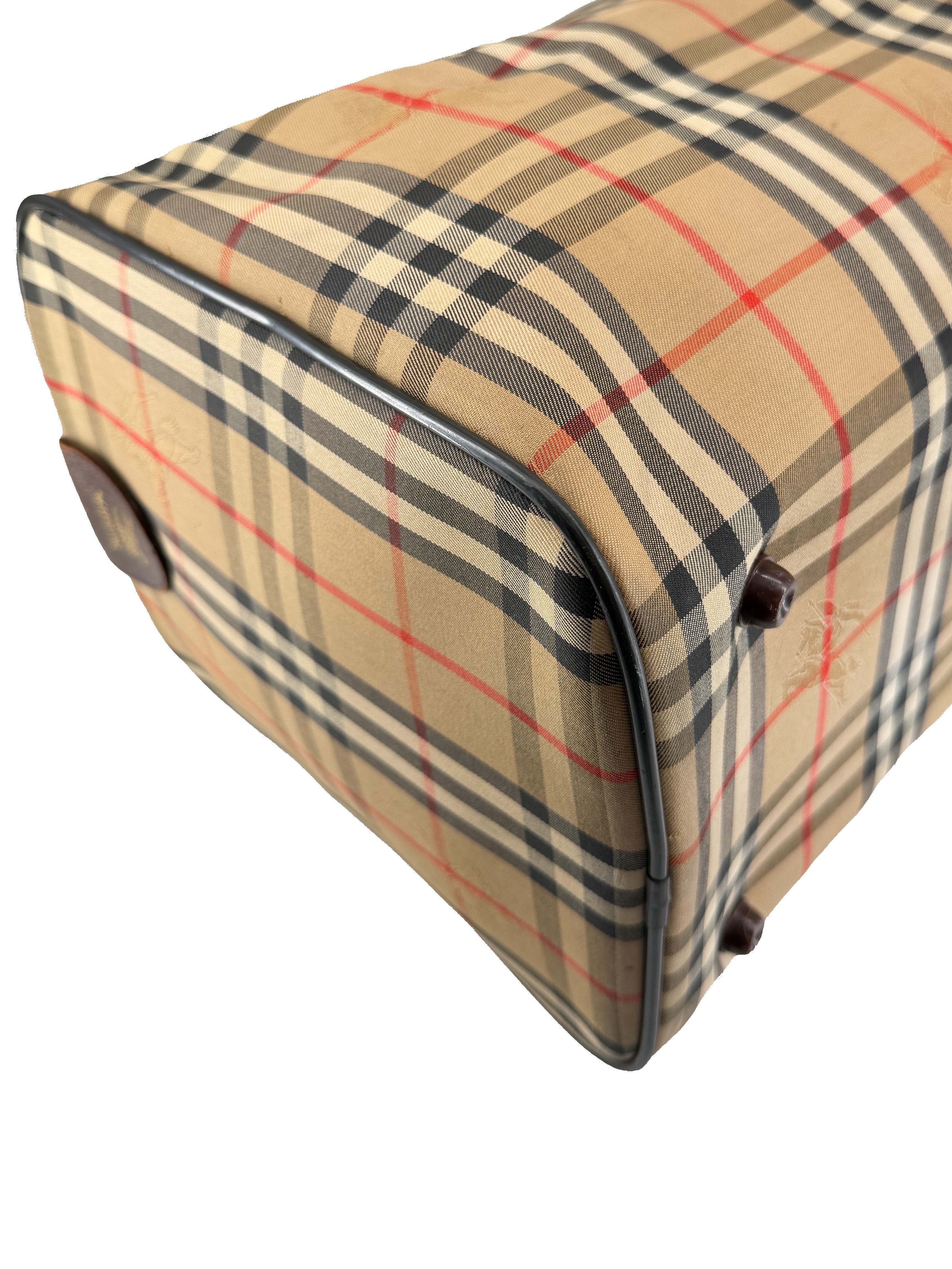 Burberry vintage nova check Boston duffle bag *as is*
