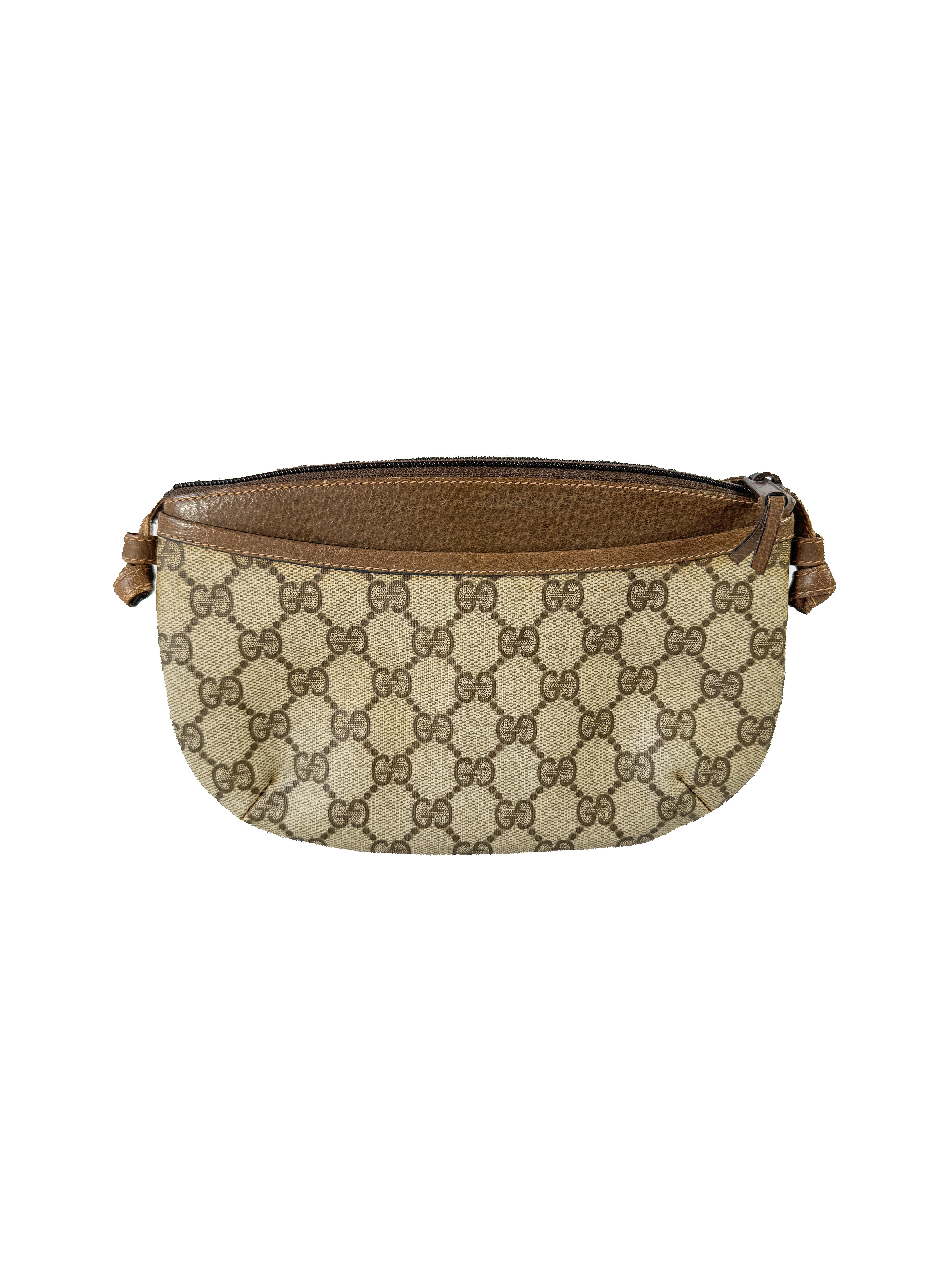 Gucci brown vintage GG crossbody 90402020 (metal logo)