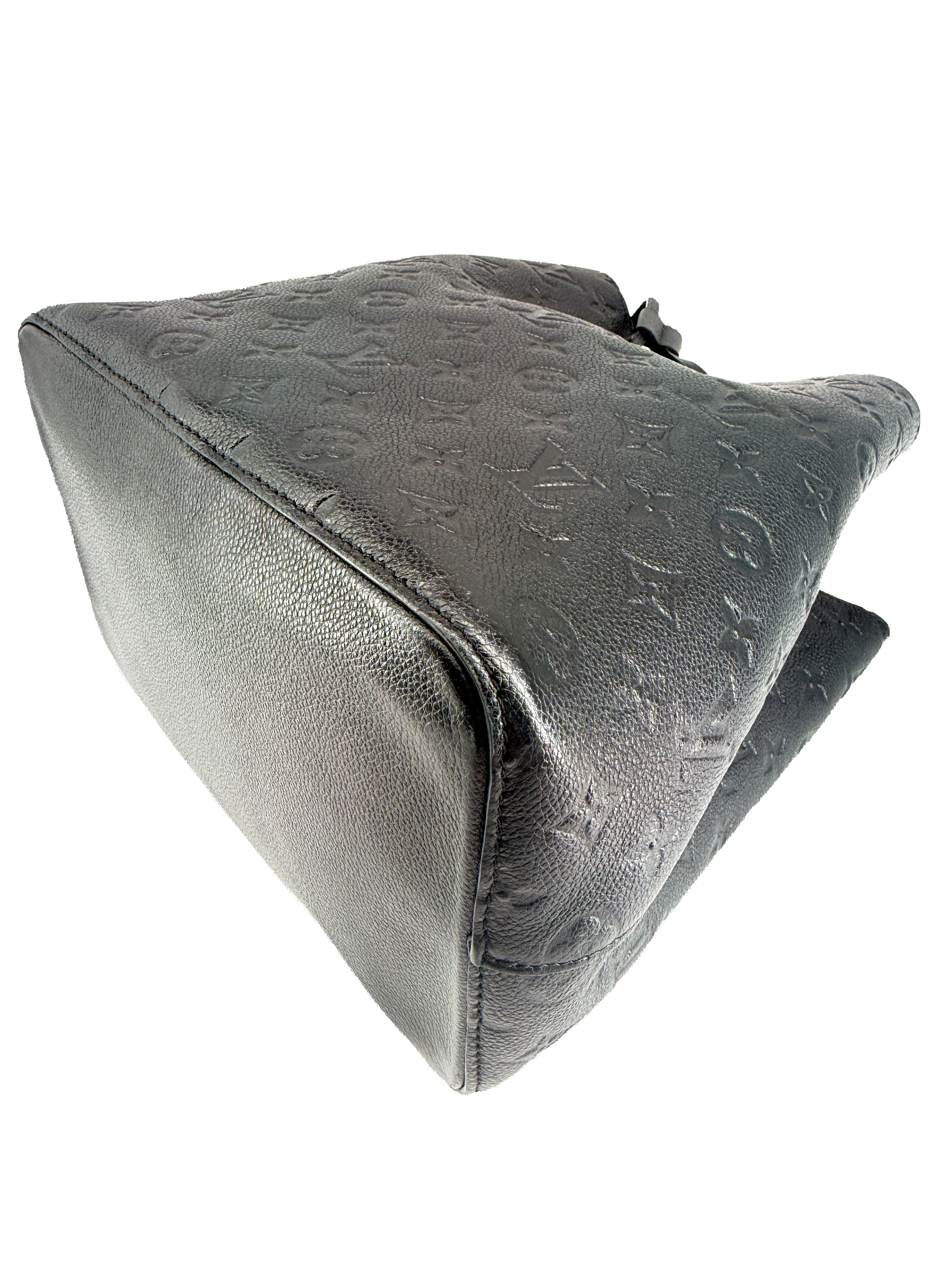 Louis Vuitton black empreinte leather NeoNoe MM NFC
