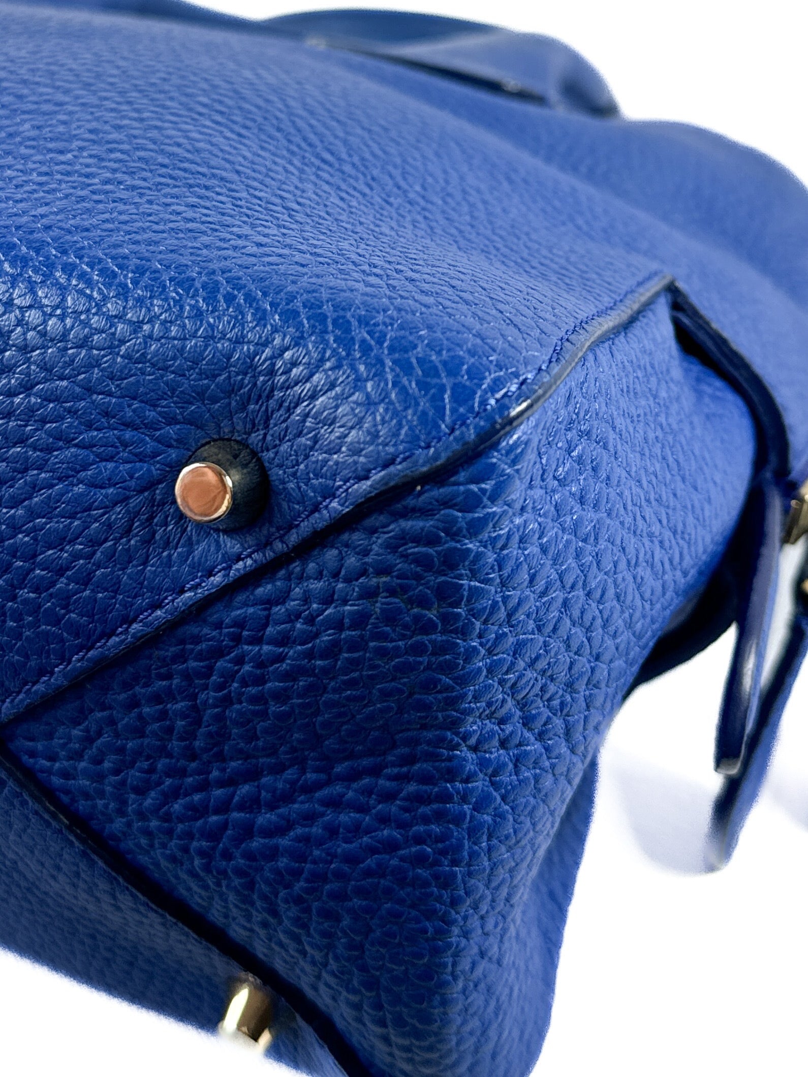 Burberry royal blue Greenwood Bowling bag small 51266M
