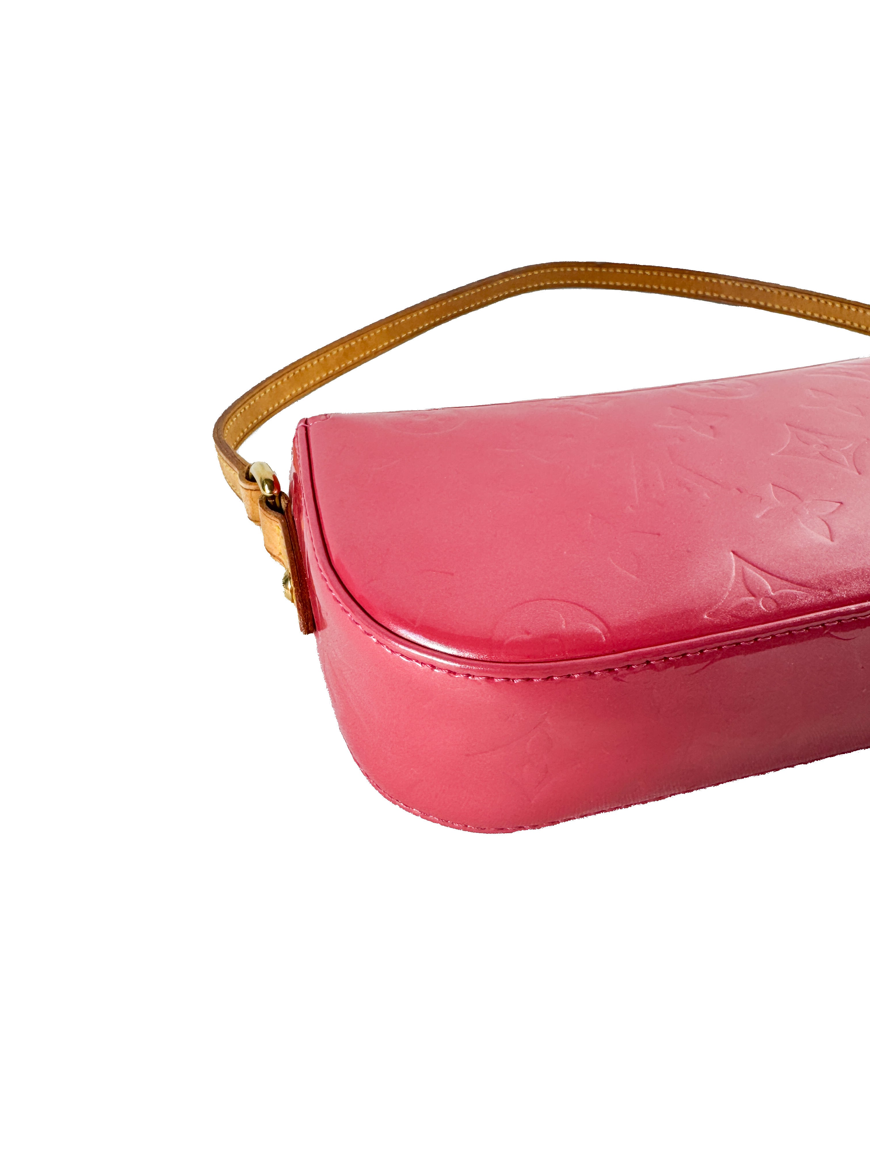 Louis Vuitton fuschia monogram vernis Malibu Street shoulder bag FL1025