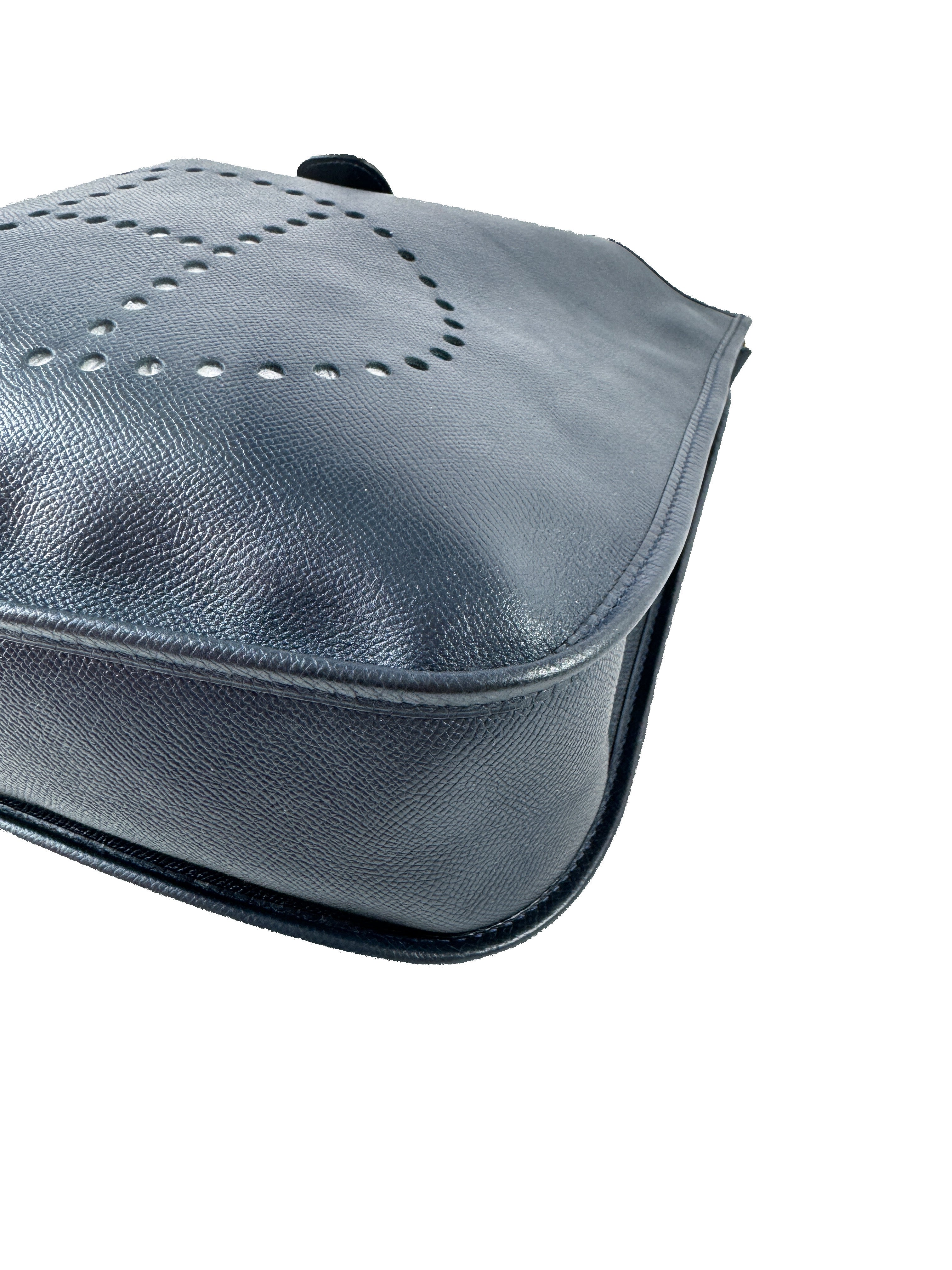 Hermès Courchevel Evelyne GM Bleu Nuit (1995)