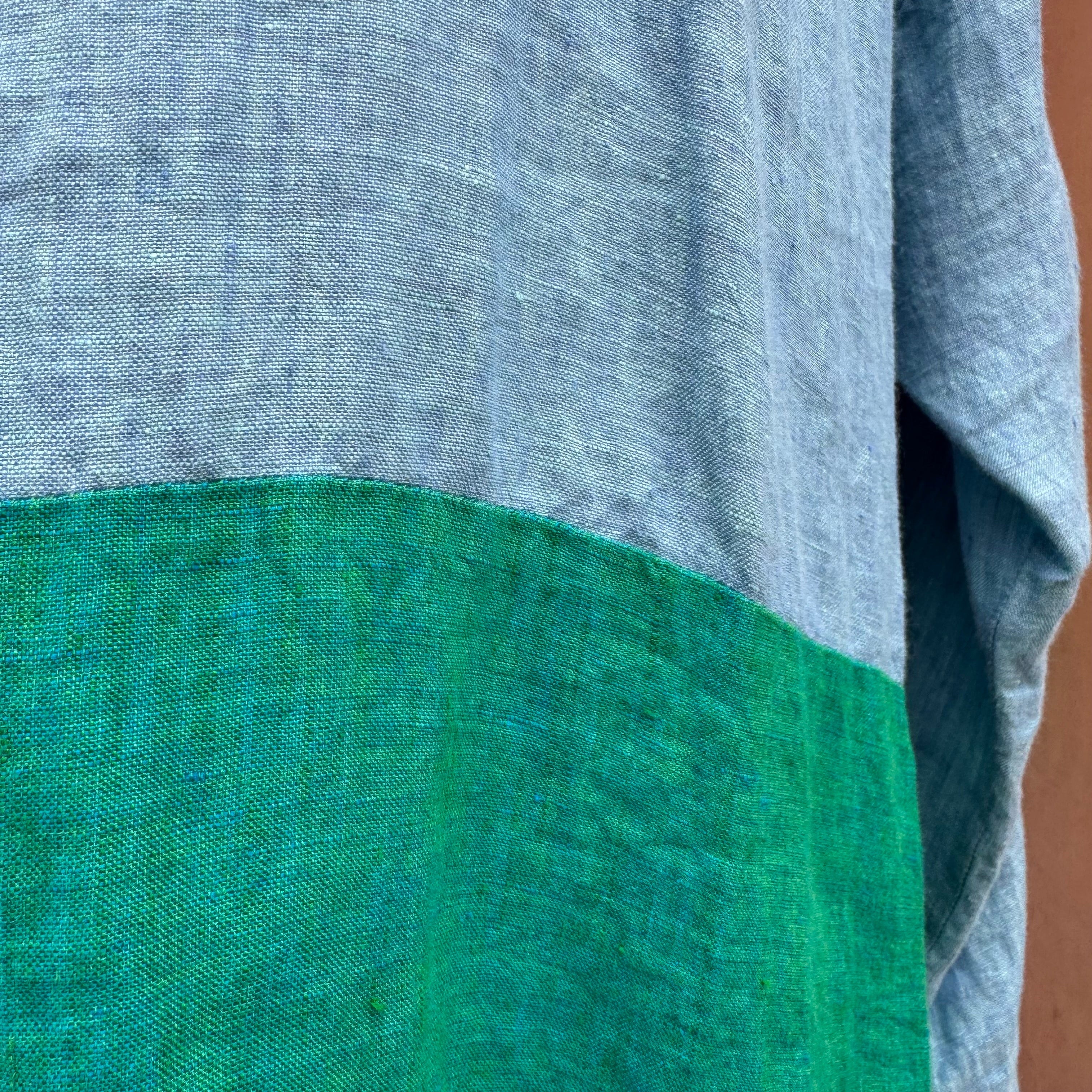 Roberta Roller Rabbit blue/green color block dress size M/L