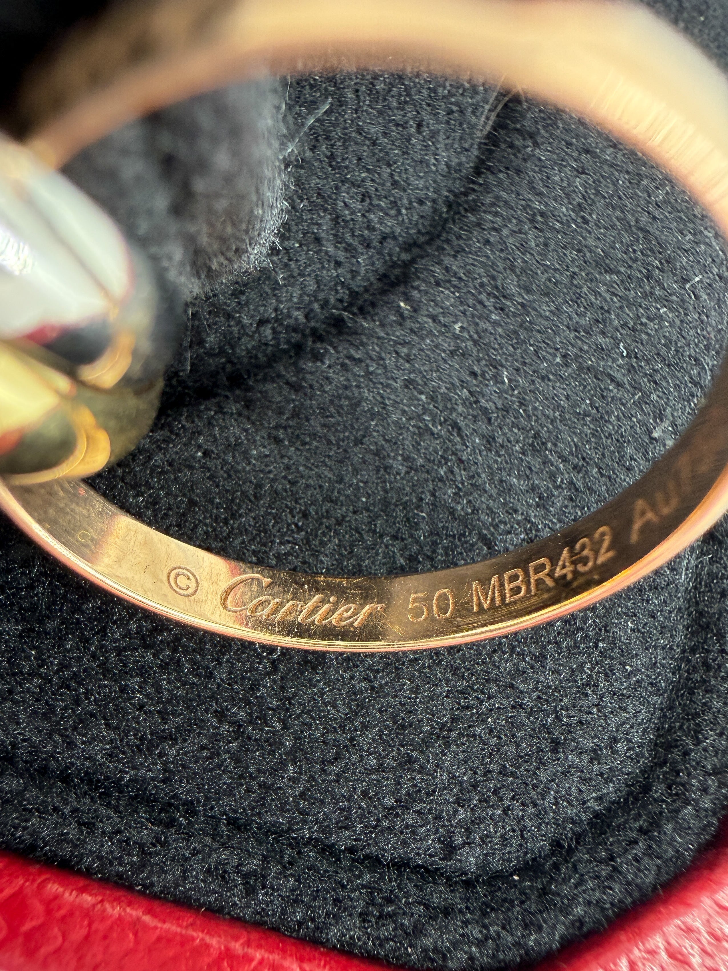 Cartier Trinity small model 3 golds size 50