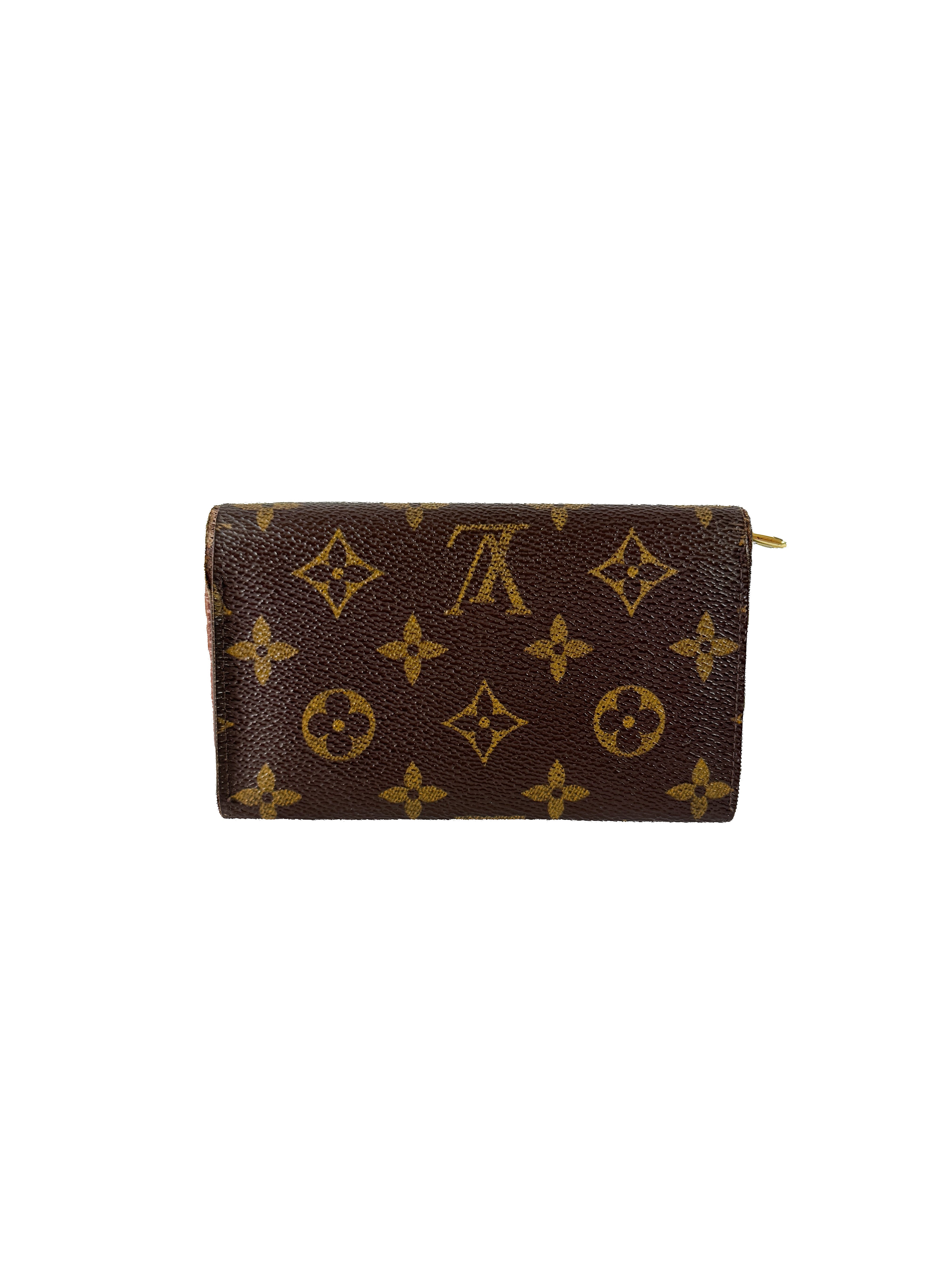 Louis Vuitton porte monnaie billets tresor monogram wallet SP0062 *as is*