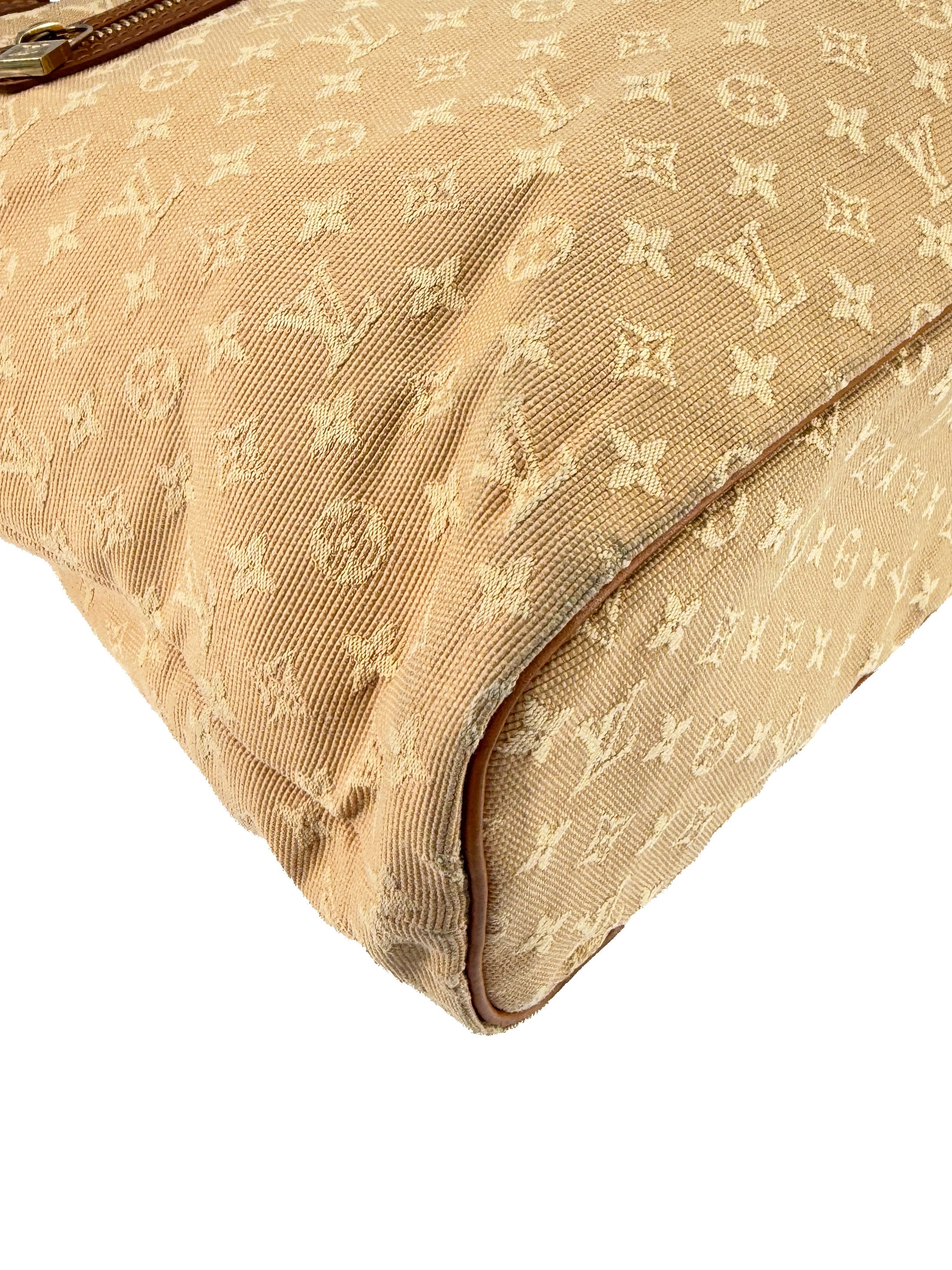 Louis Vuitton beige Mini Lin Lucille tote SR0024