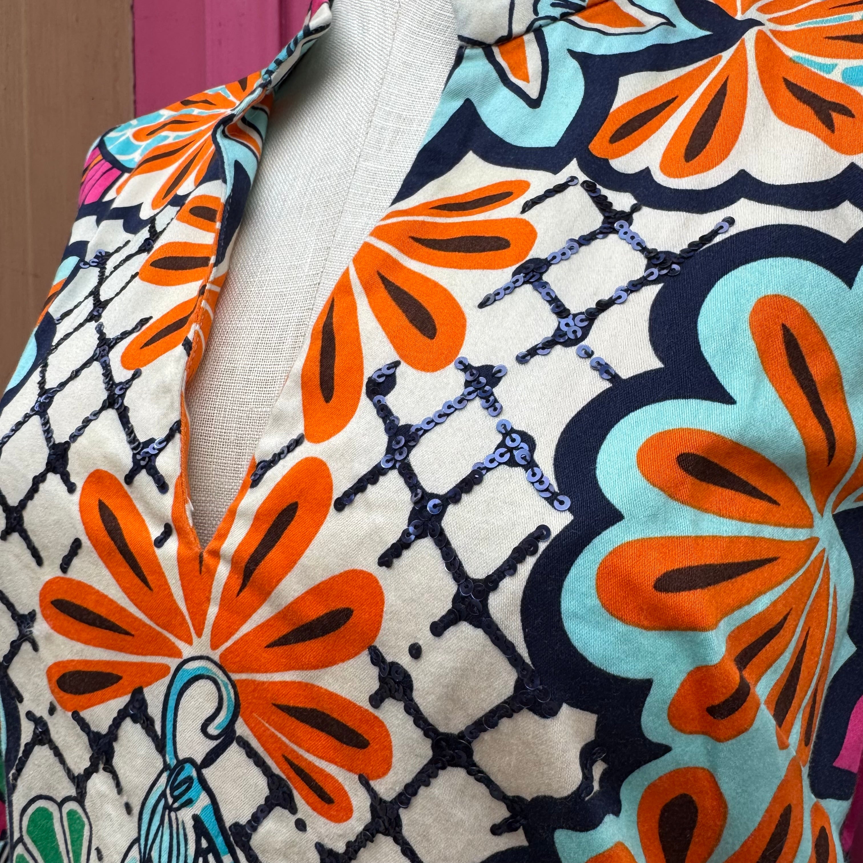 Lilly Pulitzer multicolor floral tunic size XS