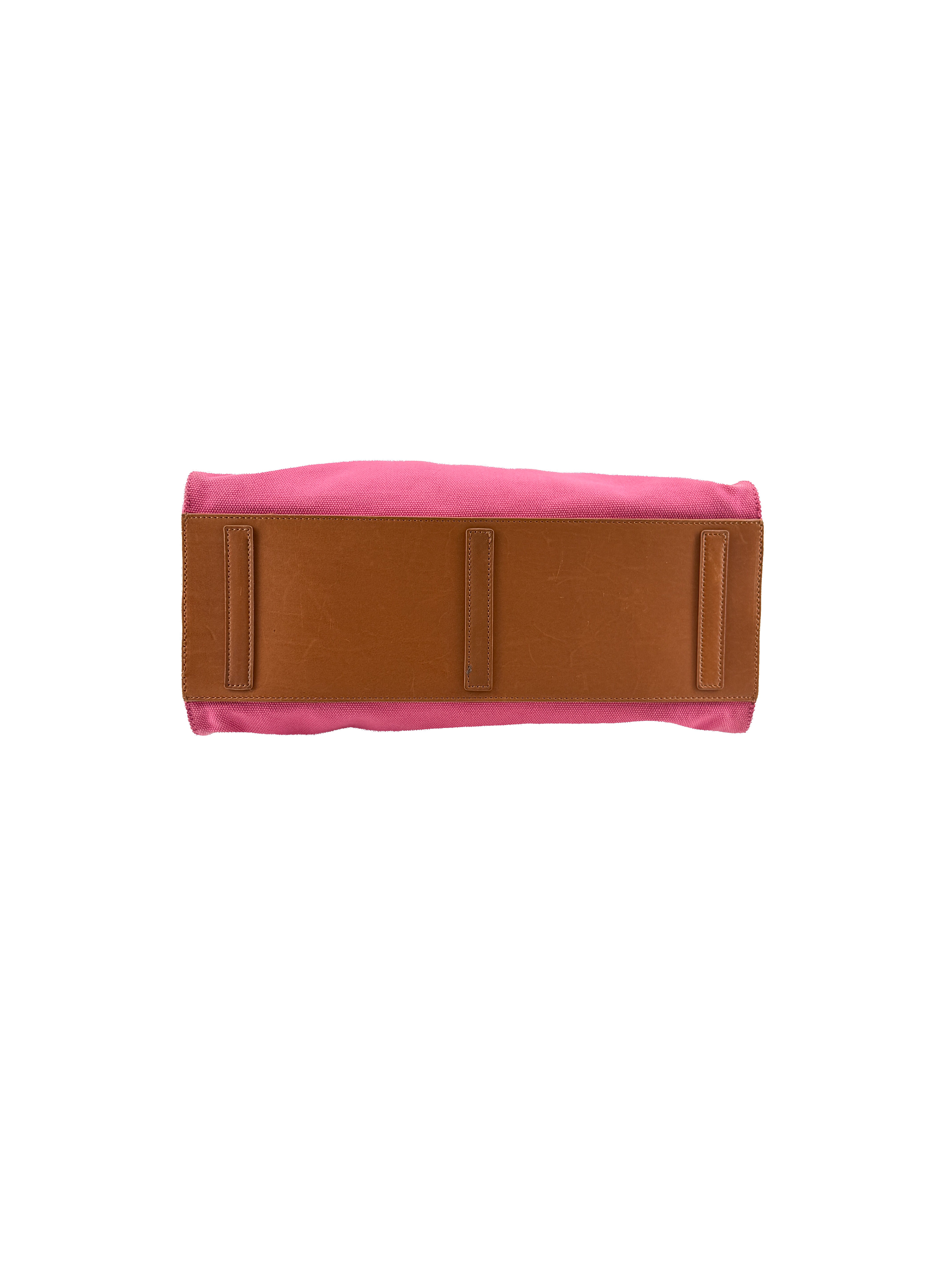 Ralph Lauren pink canvas Ricky tote