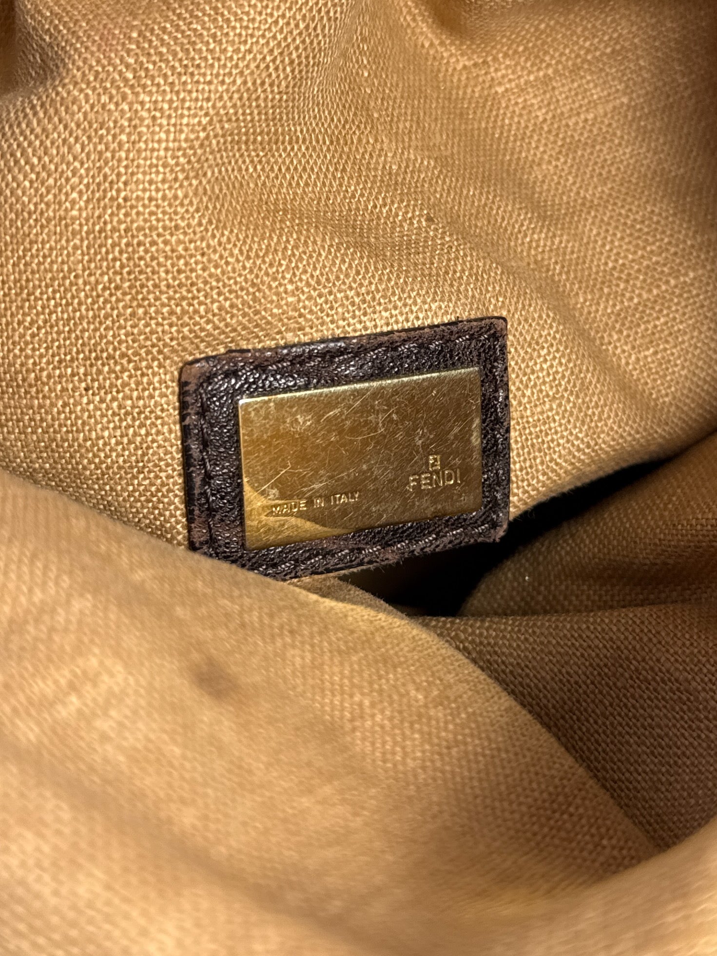 Fendi brown Zucca Spy bag *as is*