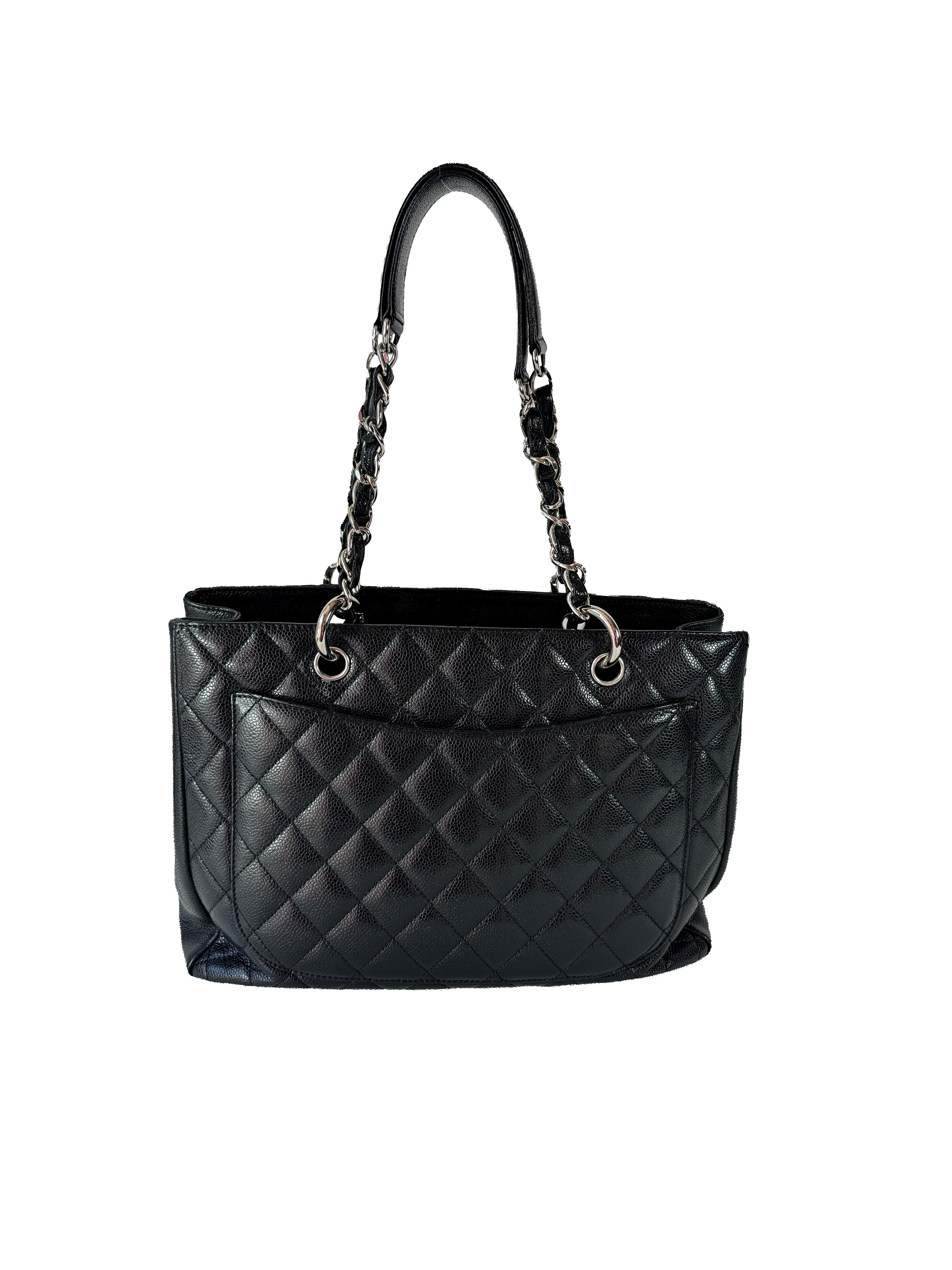 Chanel GST Grand Shopper Black Caviar Tote 13143709