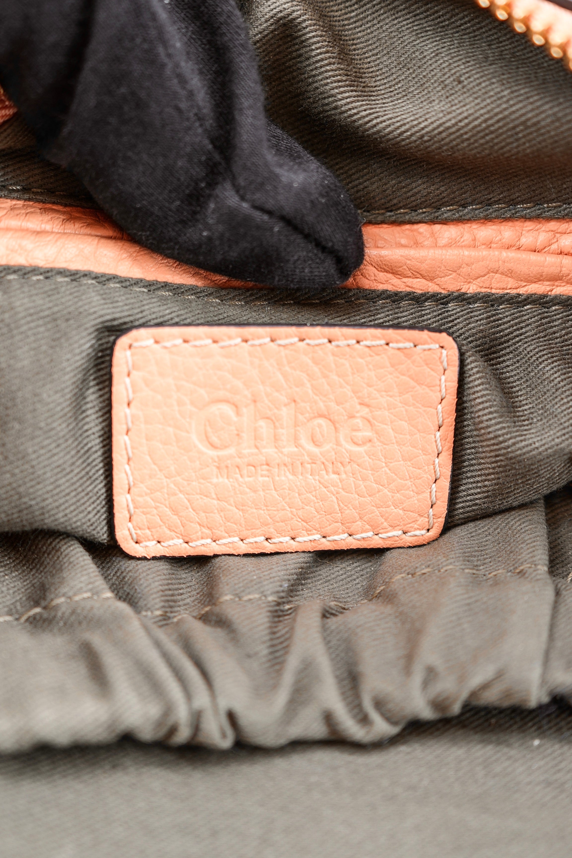 Chloé peach leather Marcie satchel 01215665-04