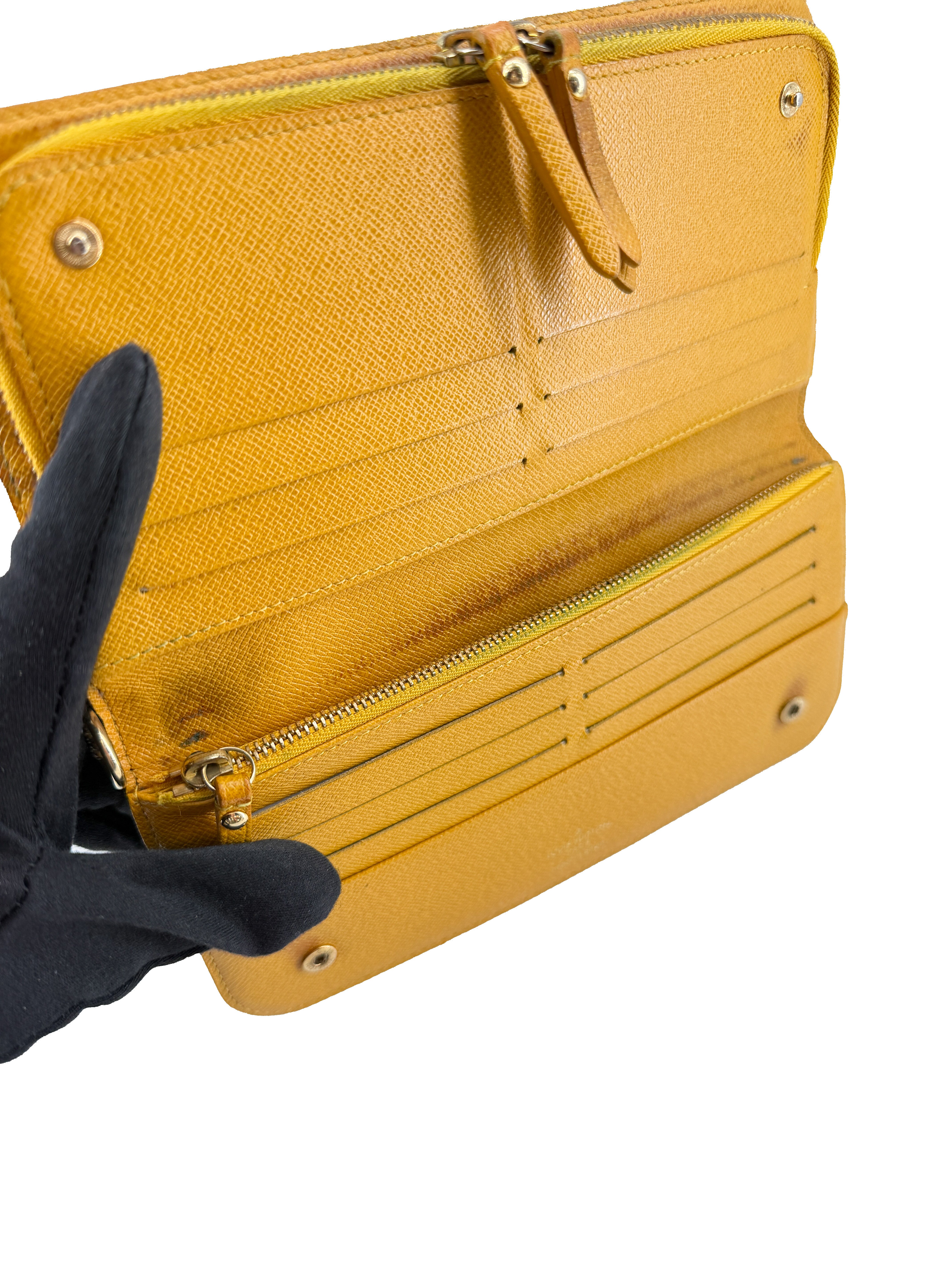 Louis Vuitton monogram yellow Insolite wallet CA2180