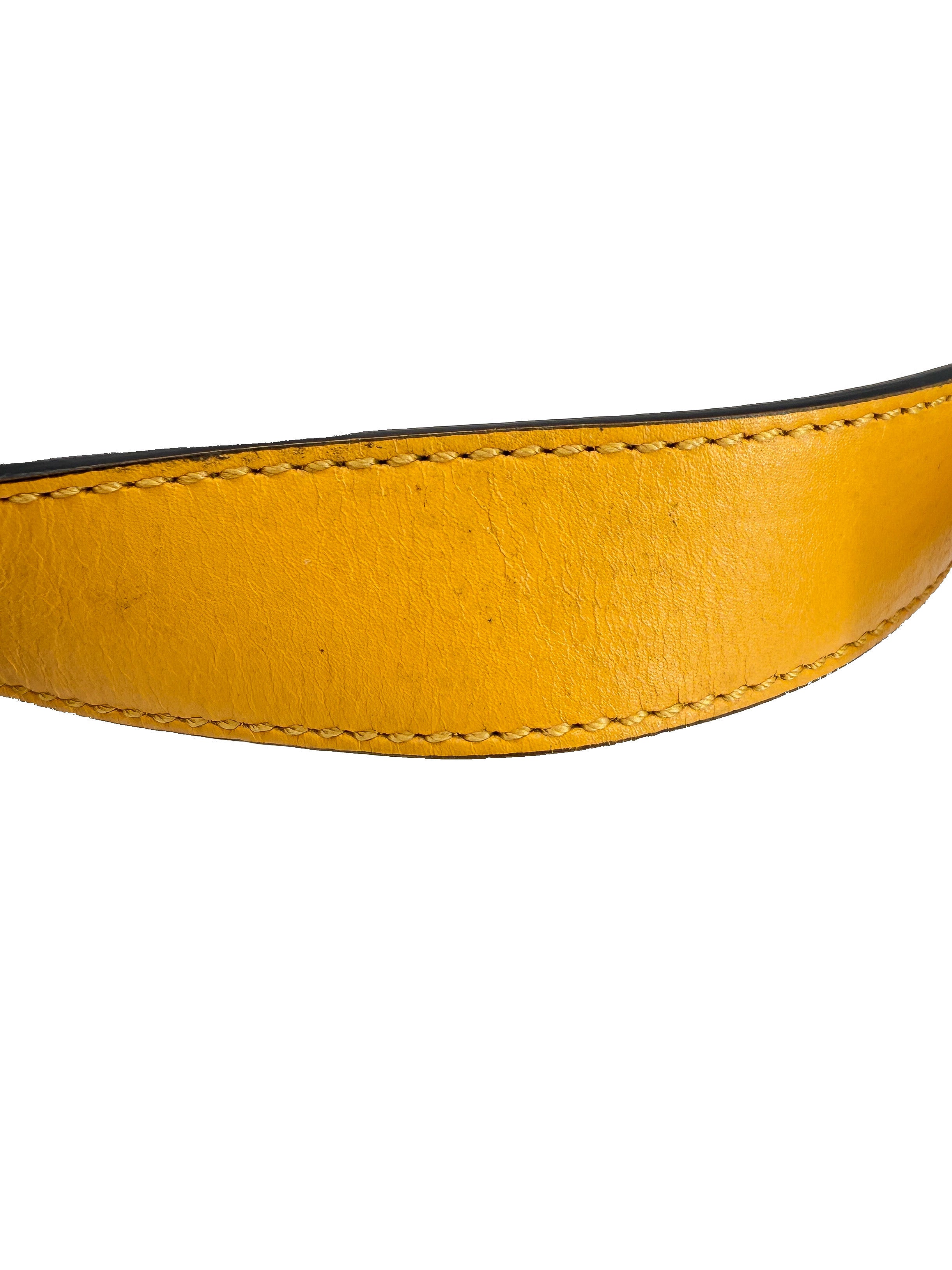 Gucci yellow Diamante leather crossbody 201448 493075