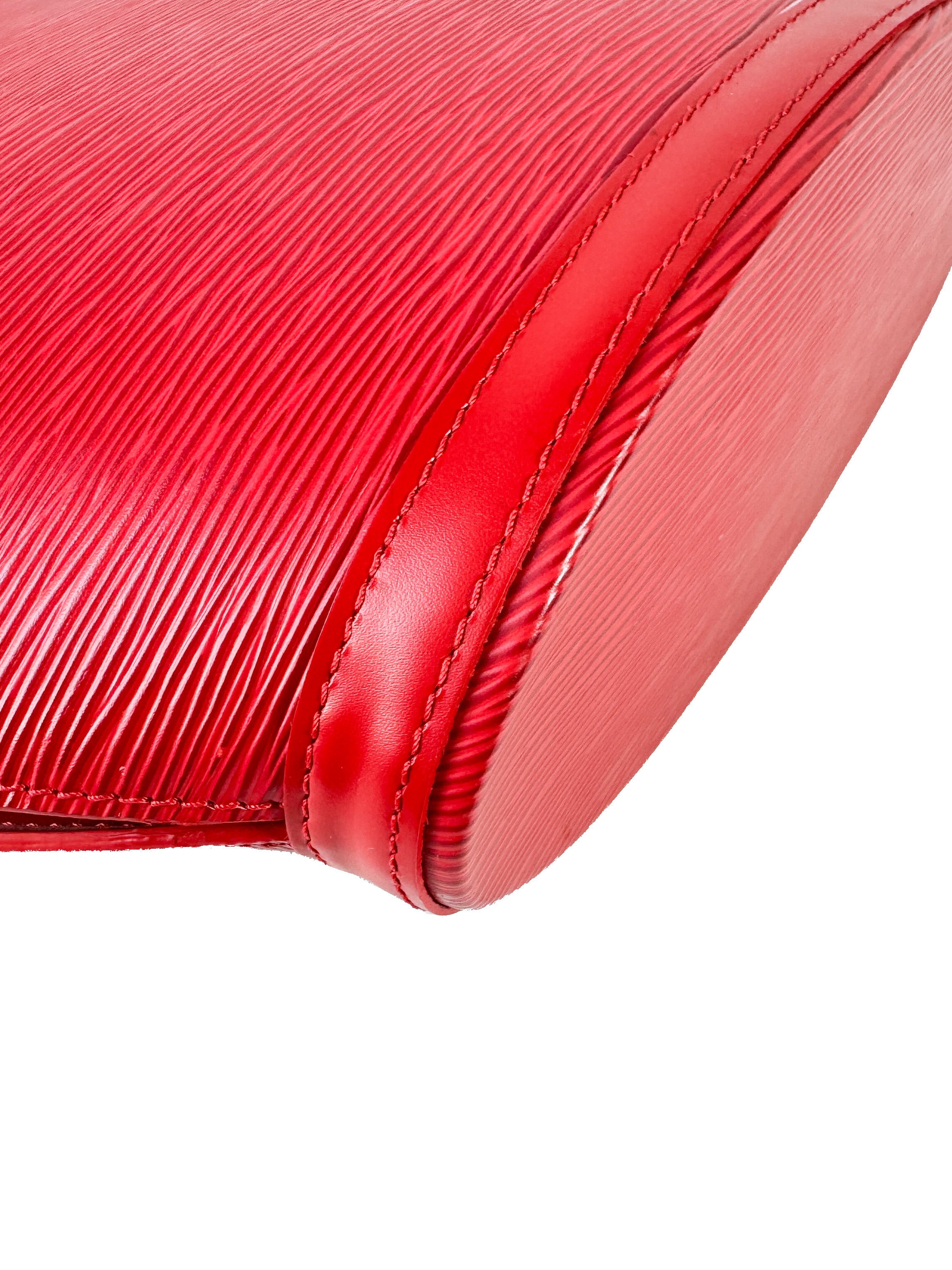 Louis Vuitton red epi leather Saint Jacques GM AR0035