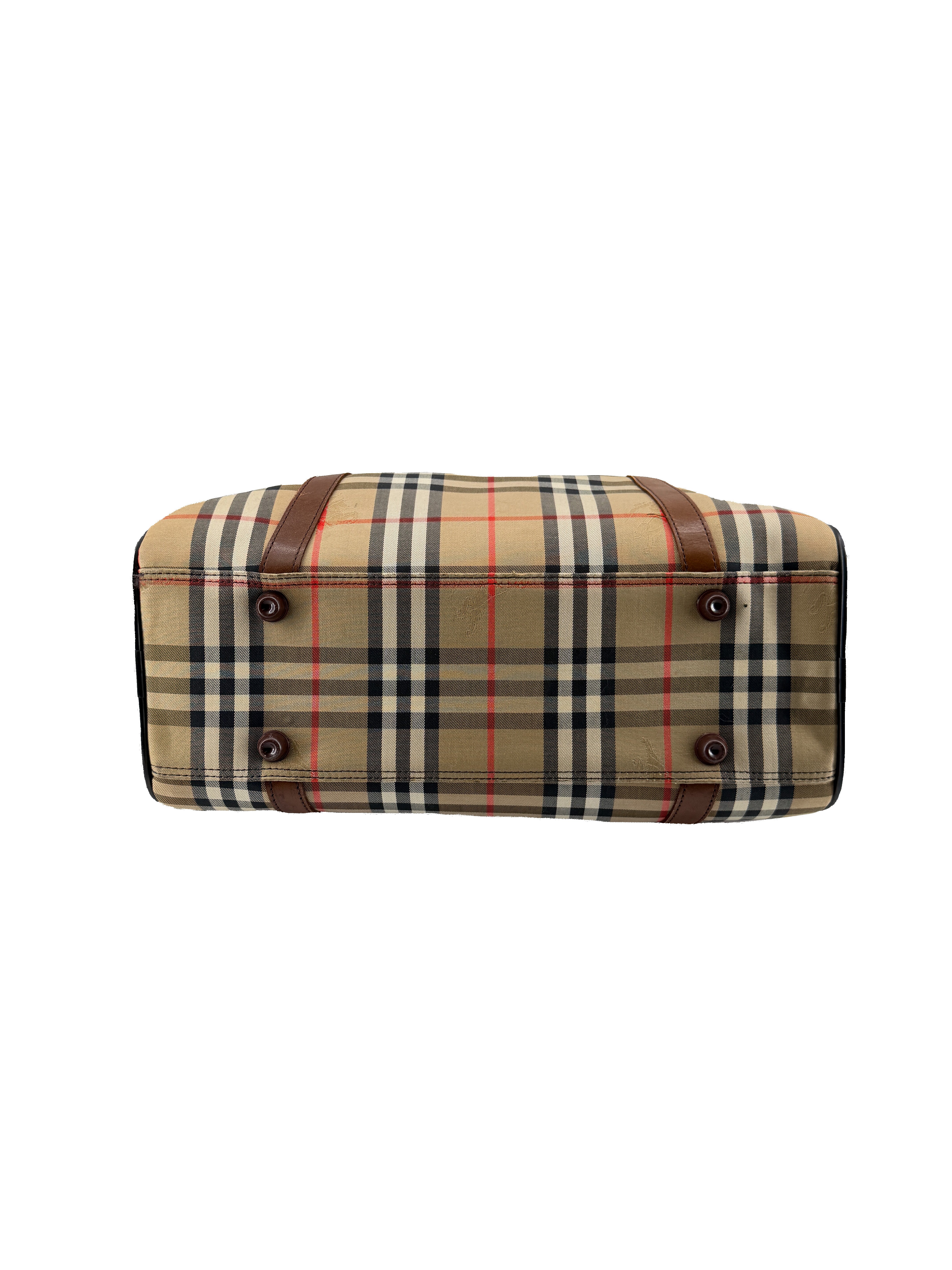Burberrys vintage check Boston duffle