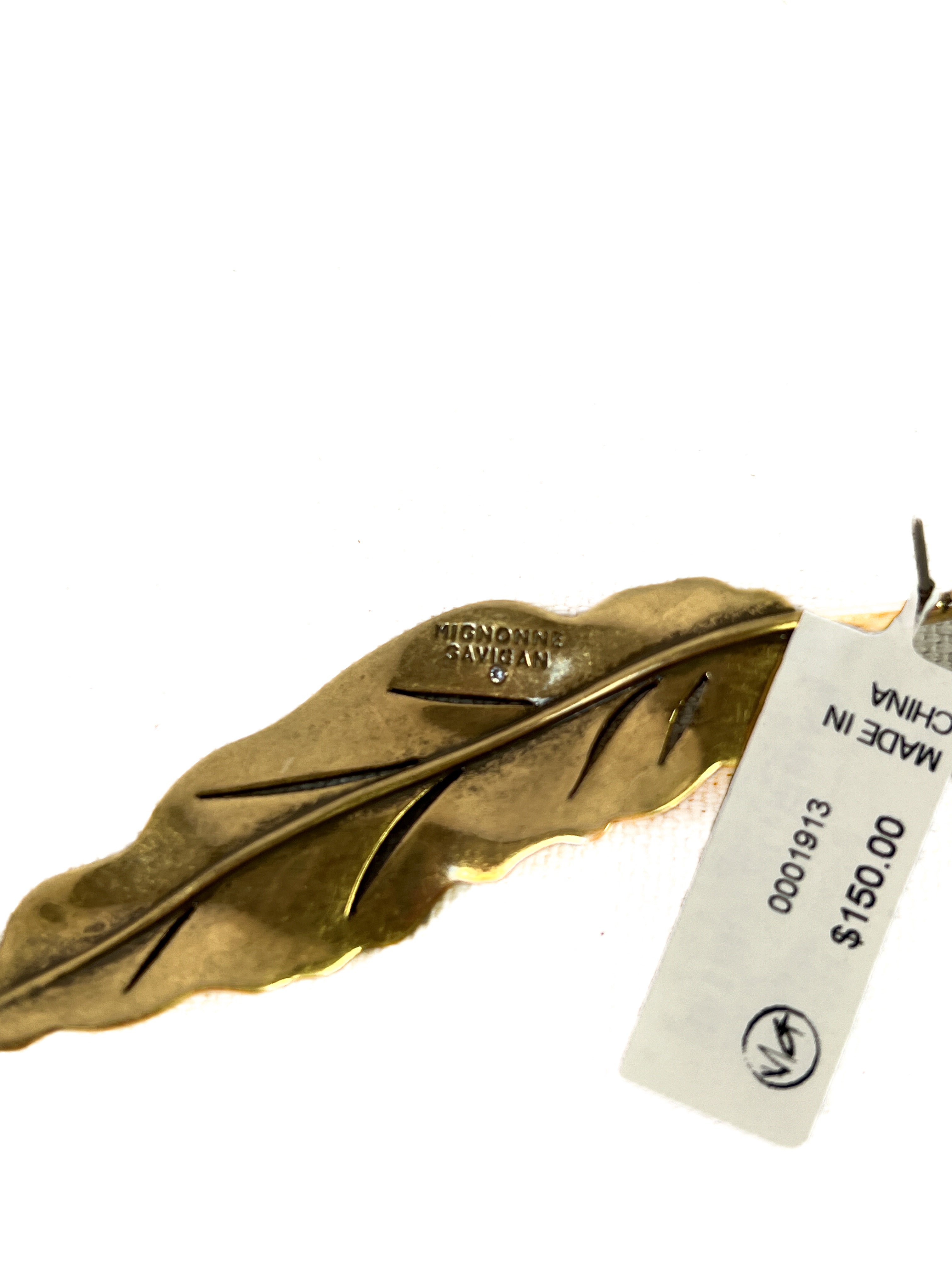 Mignonne Gavigan elaine leaf earrings NEW